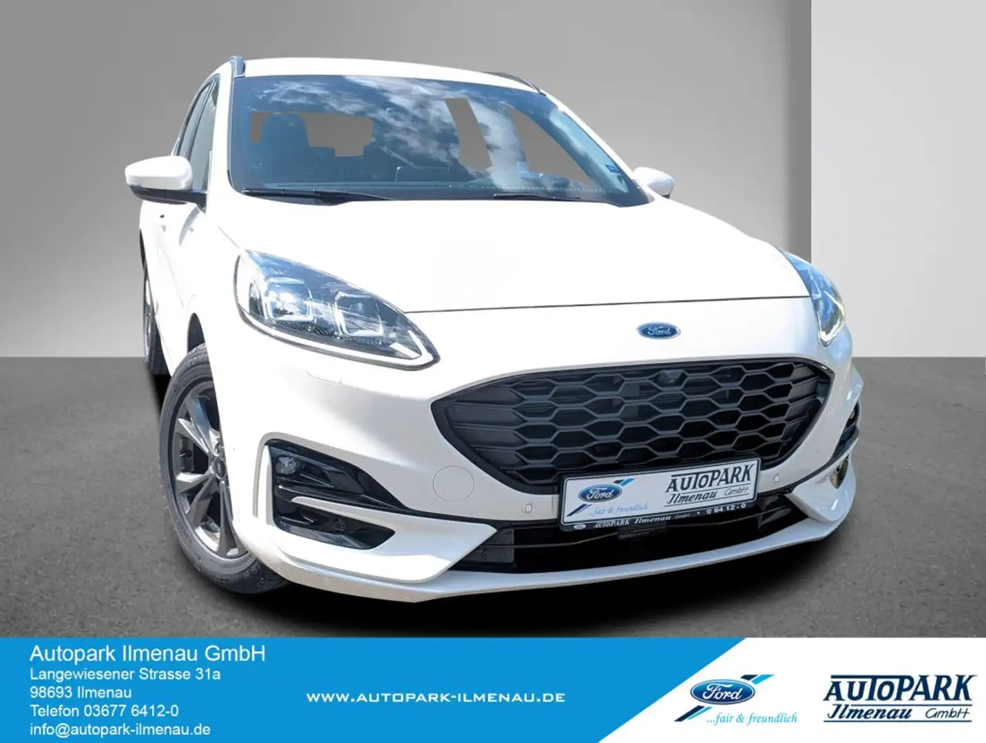 Ford Kuga 2.5l Duratec PHEV ST-LINE X Head-up+ACC+RFK u.v.m. Wit - 1