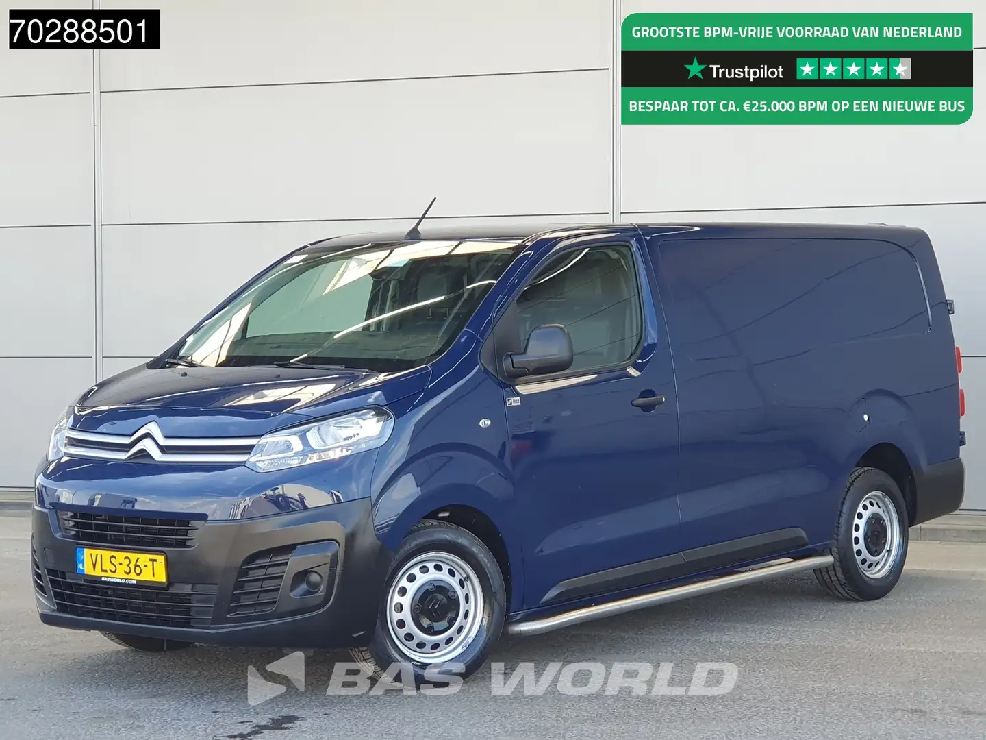 Citroen Jumpy 120PK Automaat L3H1 Airco Cruise Parkeersensoren E Blauw - 1