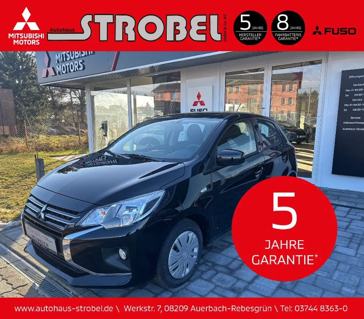 Mitsubishi Space Star Select 1.2 KLIMA*FREISPRECHANLAGE* Negro - 1