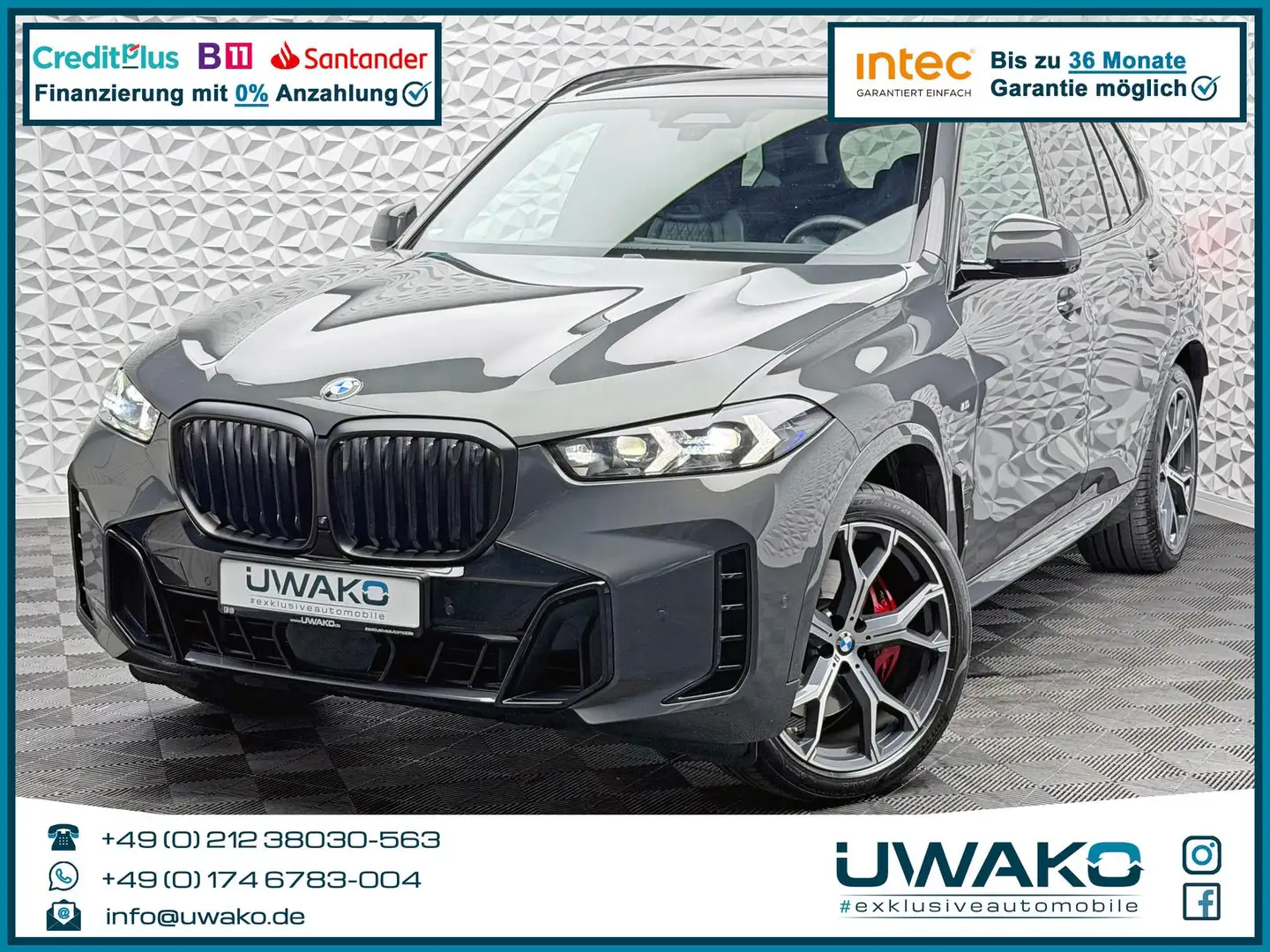 BMW X5 40d XDR/M-PERFORMANCE/M-PAKET/H&K/LASER/AHK Grau - 1
