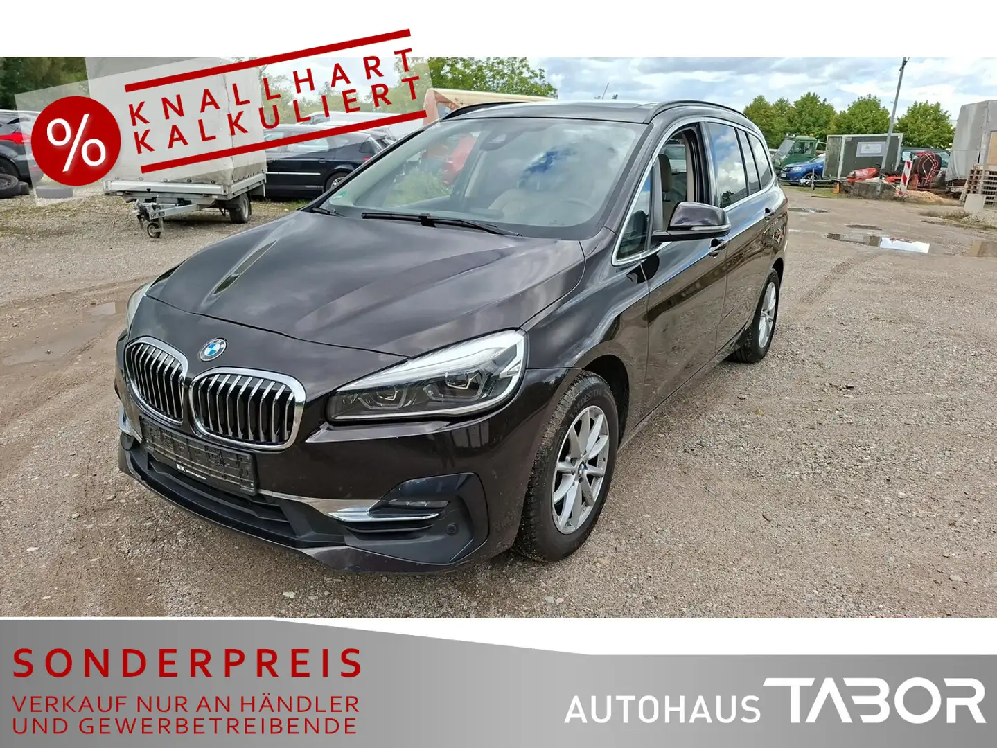 BMW 216 216i Gran Tourer Luxury Line 7S Navi H-K LED PDC Braun - 1