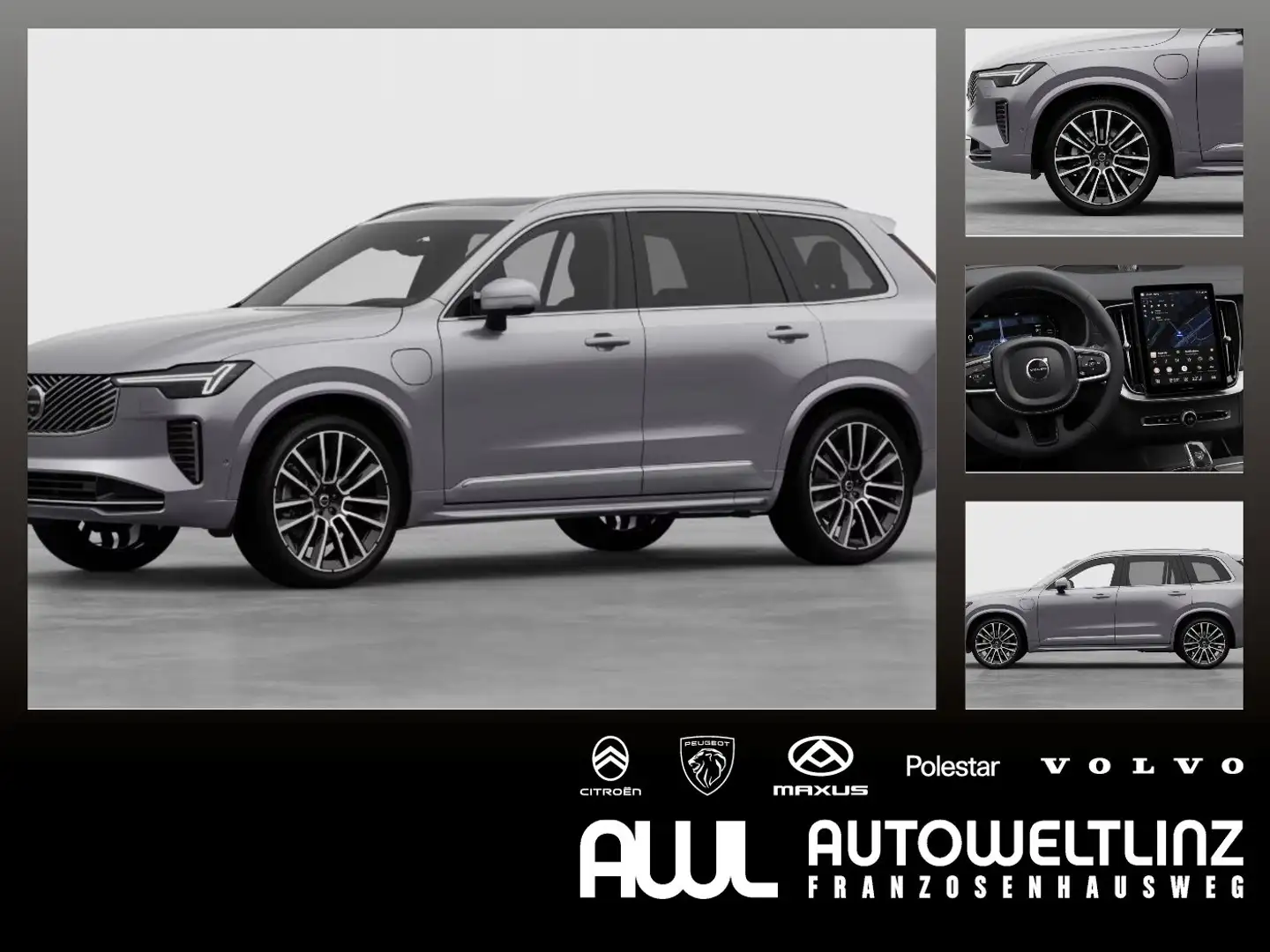 Volvo XC90 T8 AWD PHEV ULTRA BRIGHT Vollausstattung Silber - 1