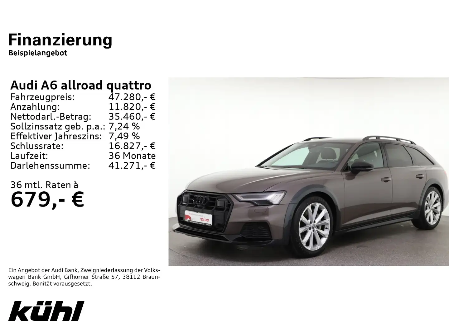 Audi A6 allroad A6 Allroad 55 TFSI Q S tronic LED Luft ACC Kamer Hnědá - 1