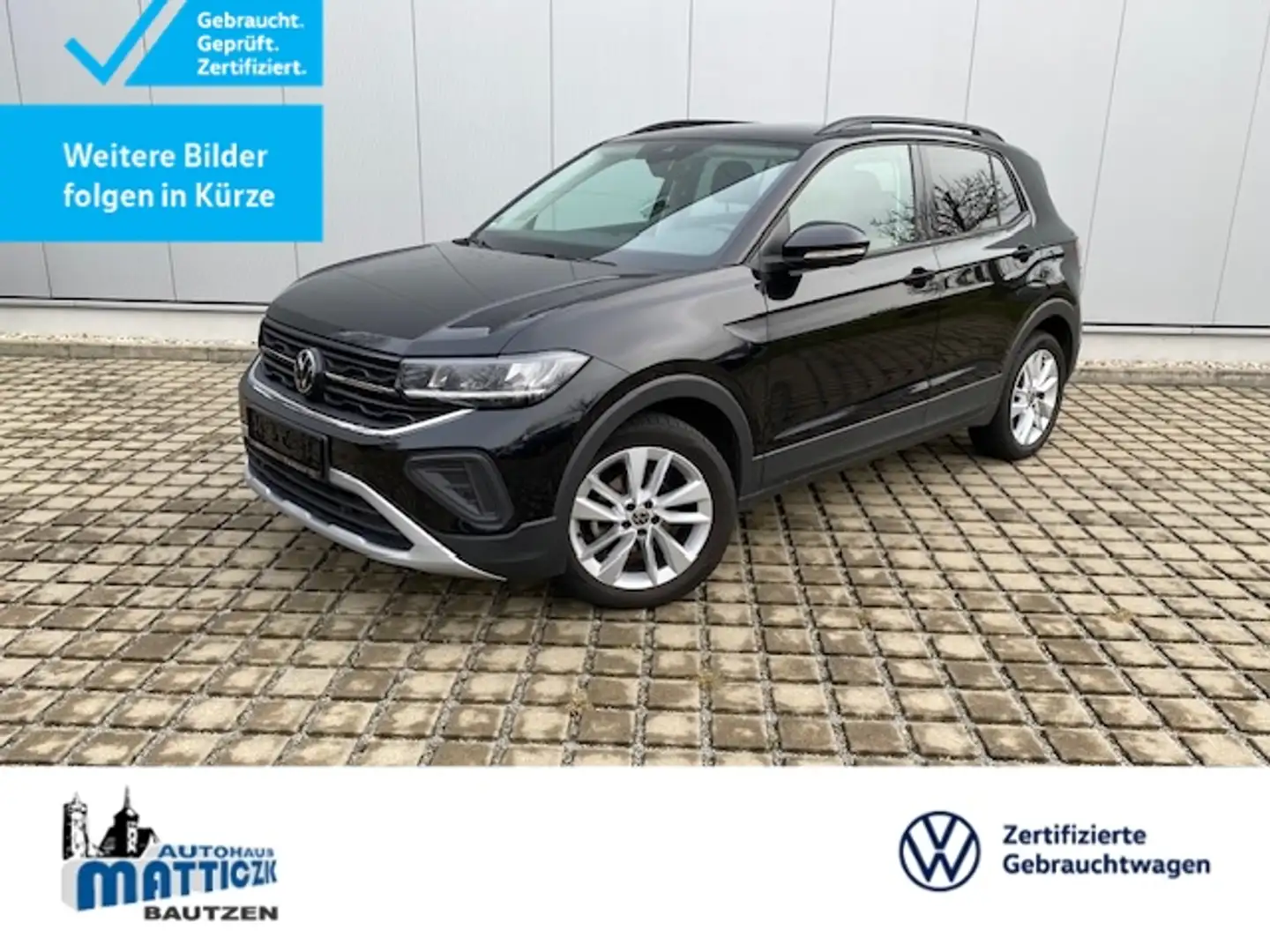 Volkswagen T-Cross 1.0 TSI DSG Life AHK/IQ.DRIVE-PAKET/17-ZOLL/LED/A Schwarz - 1