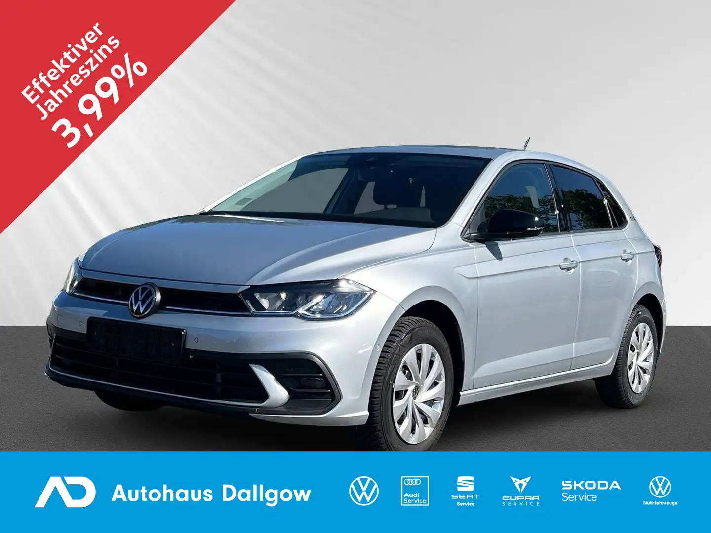 Volkswagen Polo Goal Life 1.0l 116PS*DSG+Alarm+Nav+WiRä+RFK Silber - 1