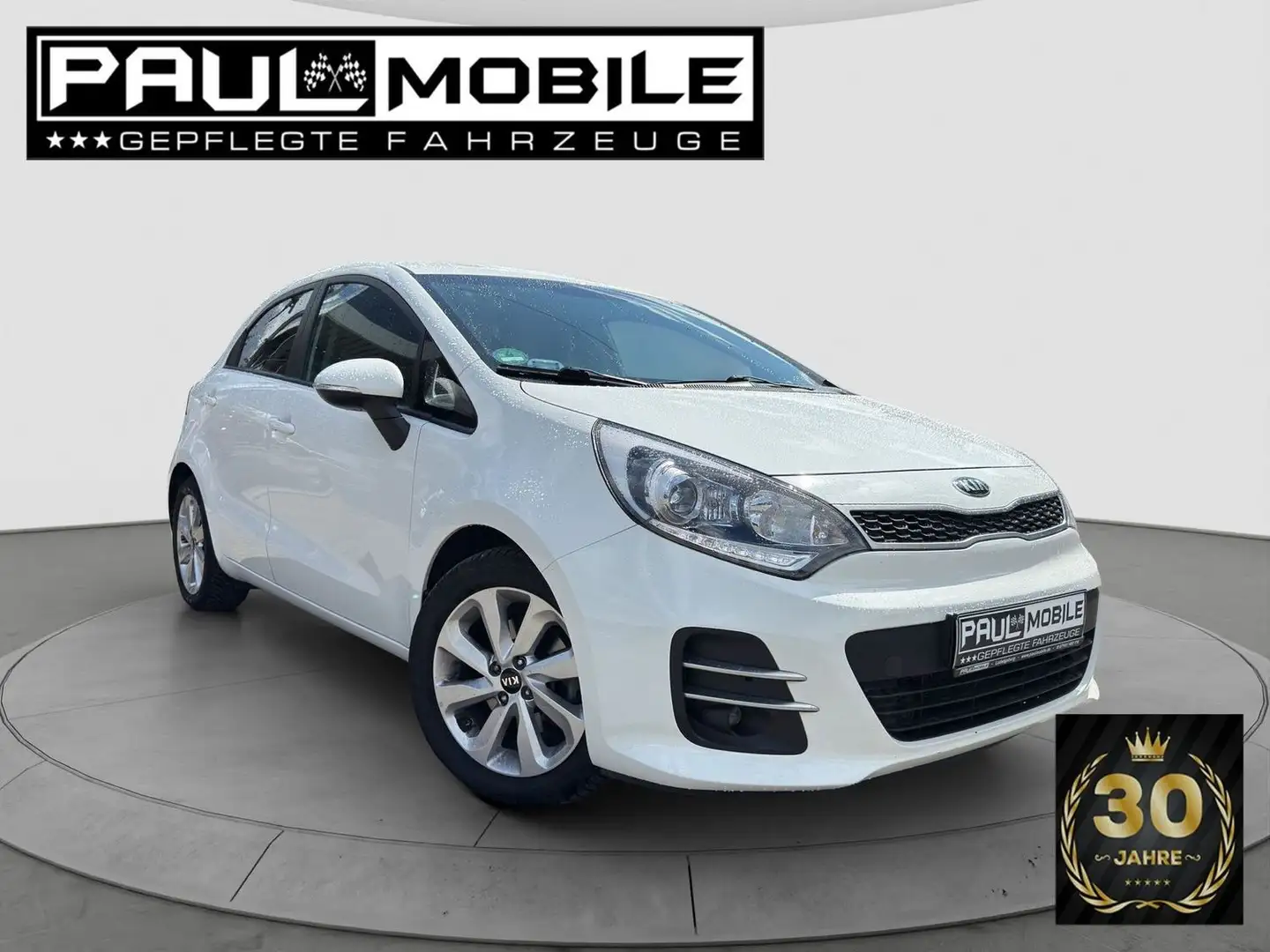 Kia Rio Automatik Navi Sitzheizung R-Cam PDC 1.Hand Weiß - 1