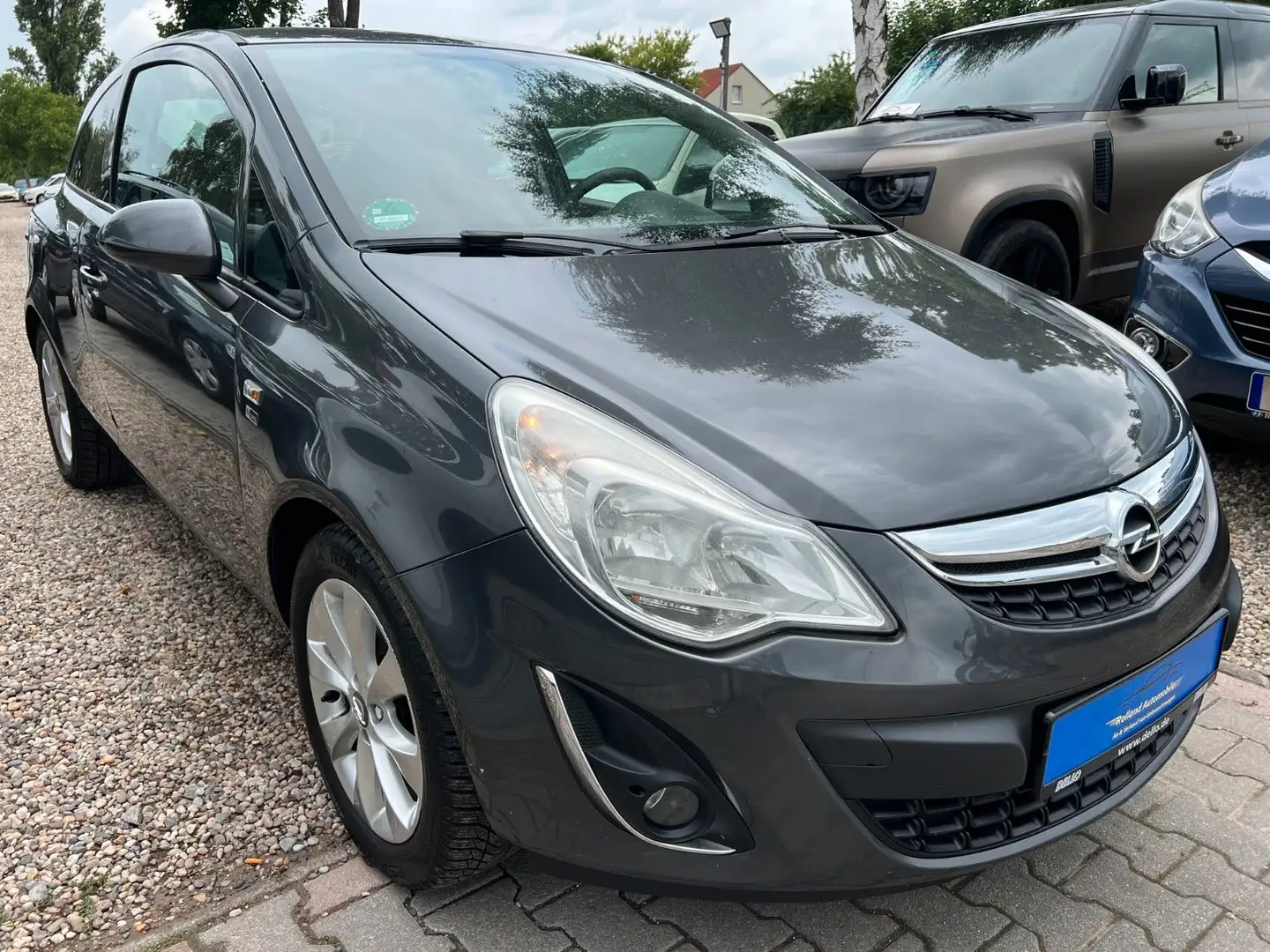 Opel Corsa D 150 Jahre*2.HD*Klima*SHZ*Leder*TÜV NEU Grau - 2