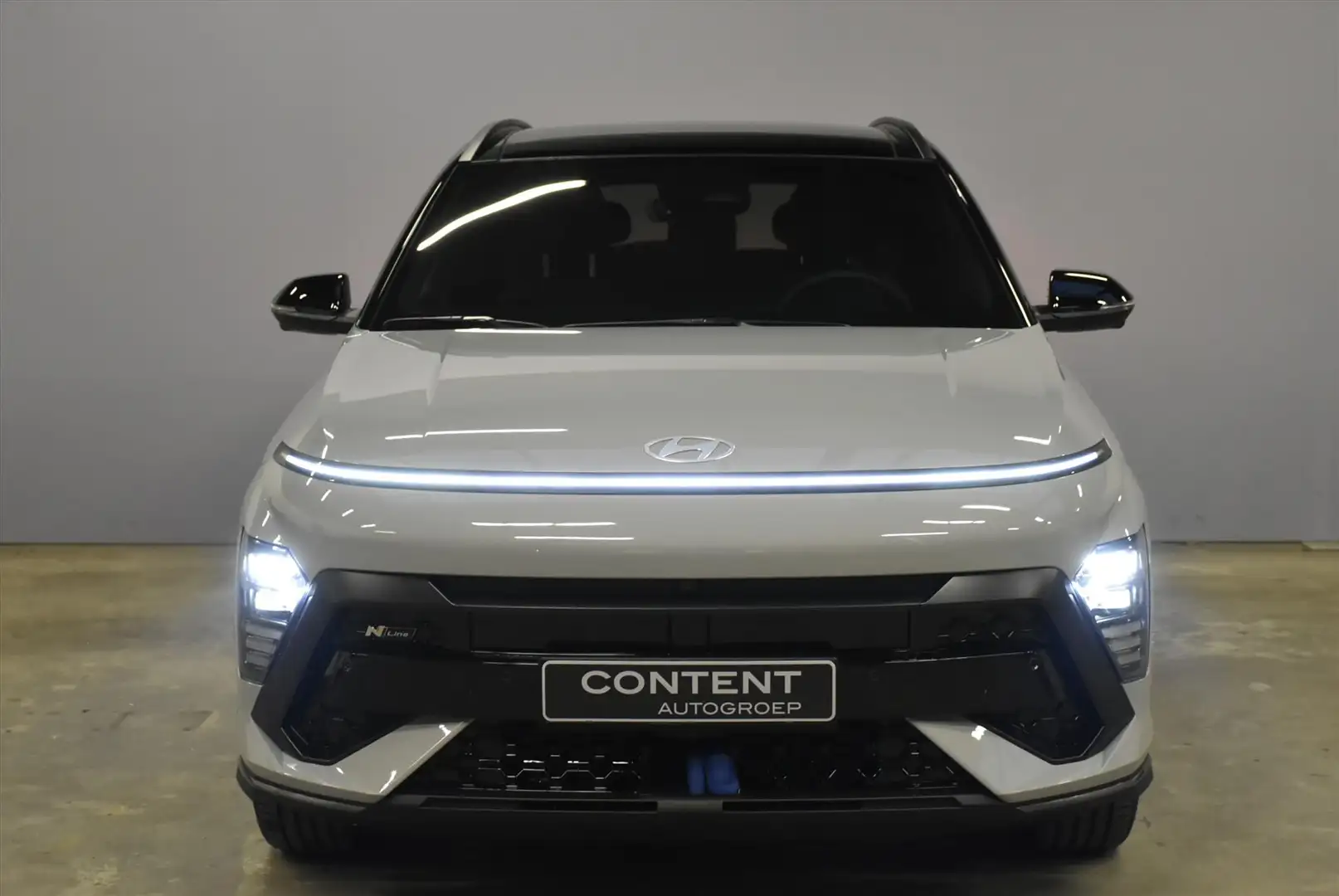 Hyundai KONA 1.6 HYBRID DCT N Line Sky I Schuifdak Grijs - 2