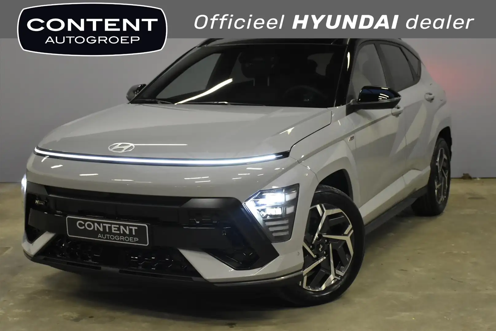 Hyundai KONA 1.6 HYBRID DCT N Line Sky I Schuifdak Grijs - 1