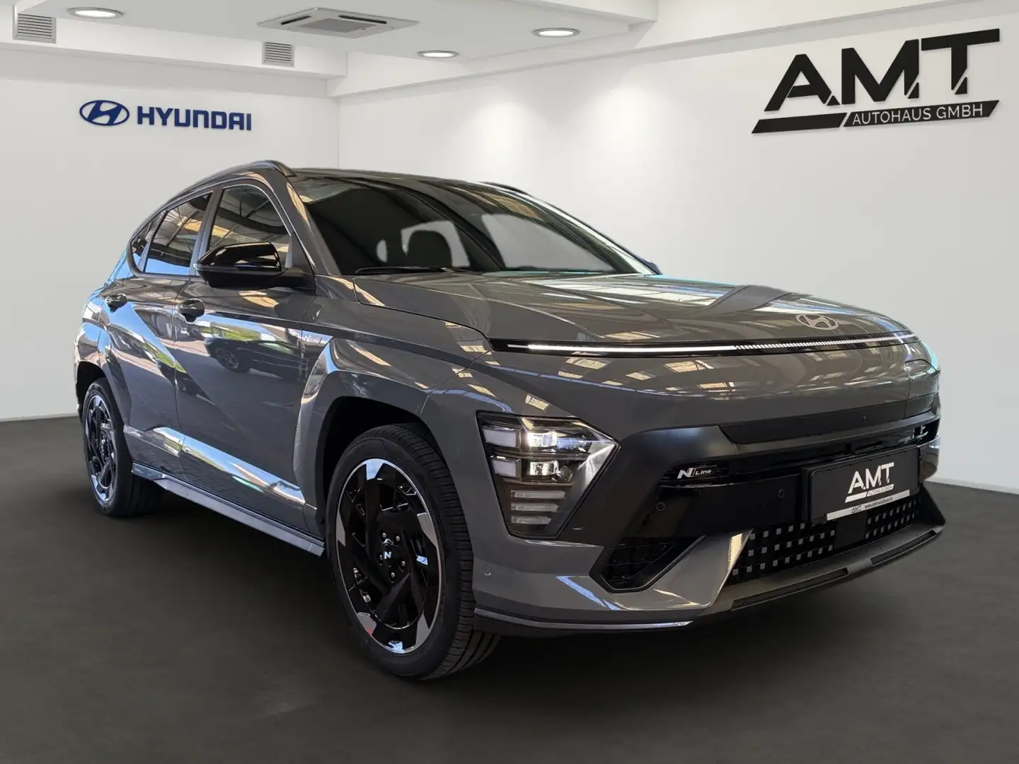 Hyundai KONA Kona N Line Elektro 2WD Totw, Lenkradhz, Navi/LED Grau - 2