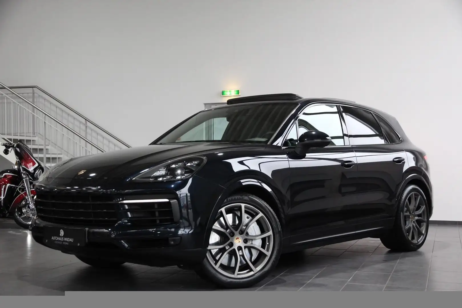 Porsche Cayenne S *PANO*AHK*SPORT*DESIGN*CHRONO* Blauw - 1