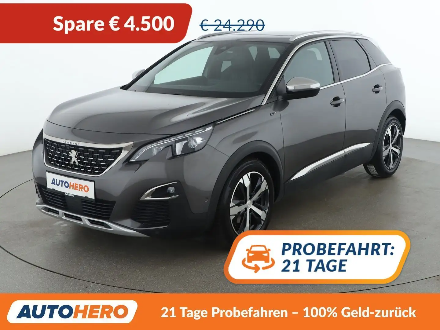 Peugeot 3008 2.0 Blue-HDi GT Grau - 1