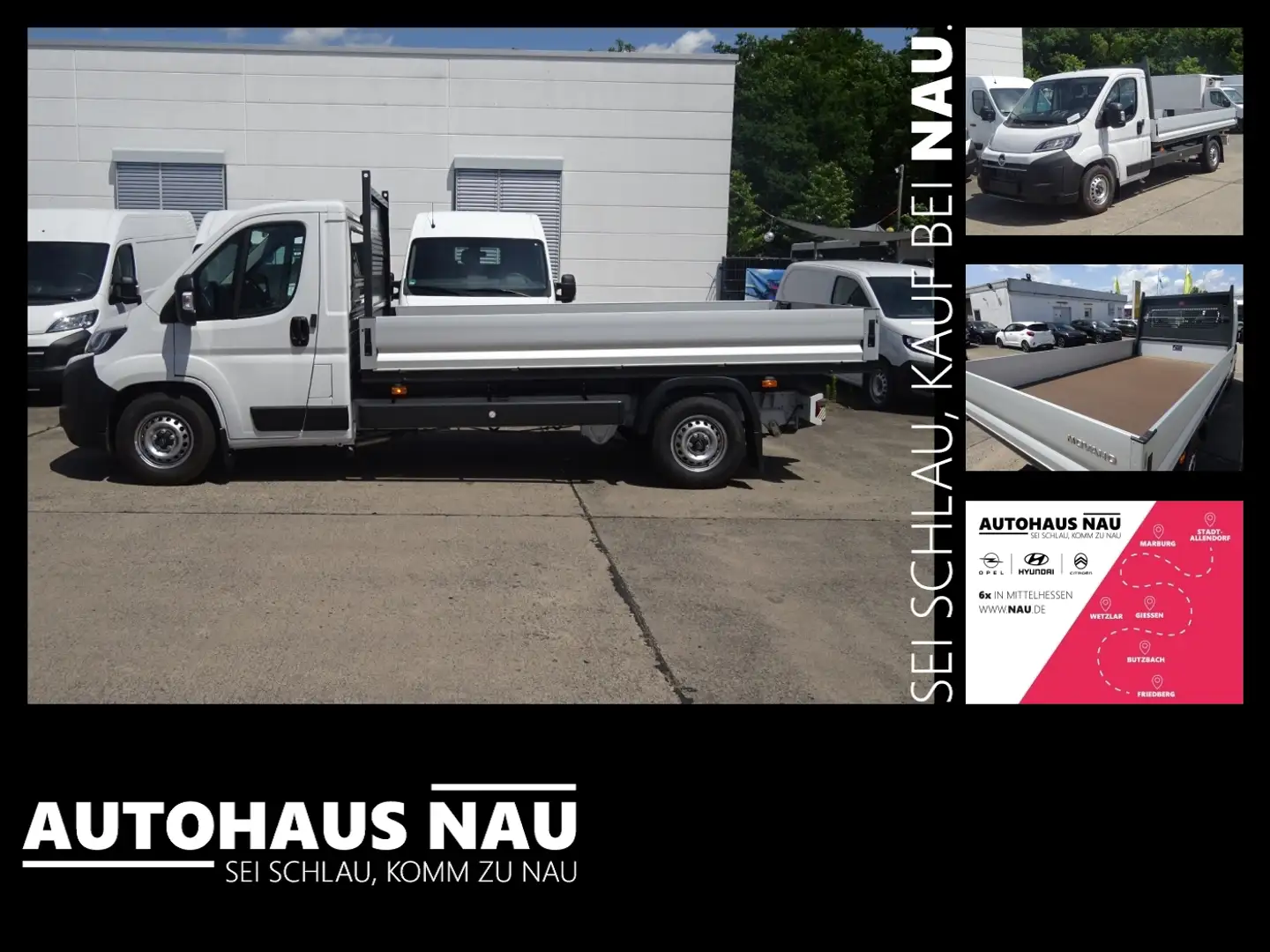 Opel Movano Pritsche L3 2,2 verstärkte Feder für 24.500 Weiß - 1