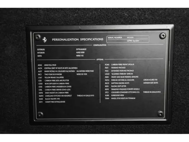 Ferrari SF90 Spider V8 - ASSETTO FIORANO - FULL CARBON