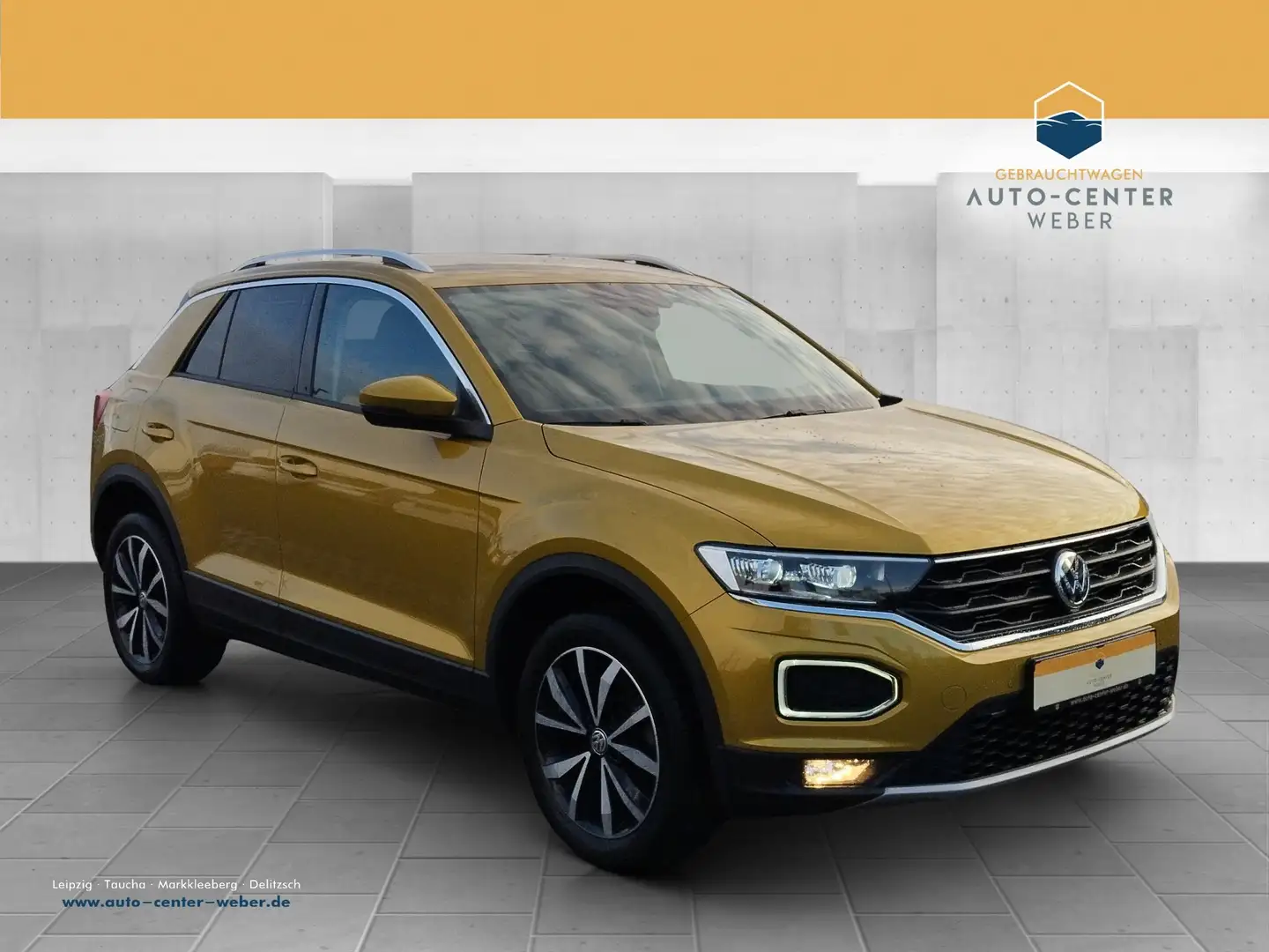 Volkswagen T-Roc 1.5 TSI Style DSG AUT*DynLicht*Kam.*KlimaA Gelb - 1