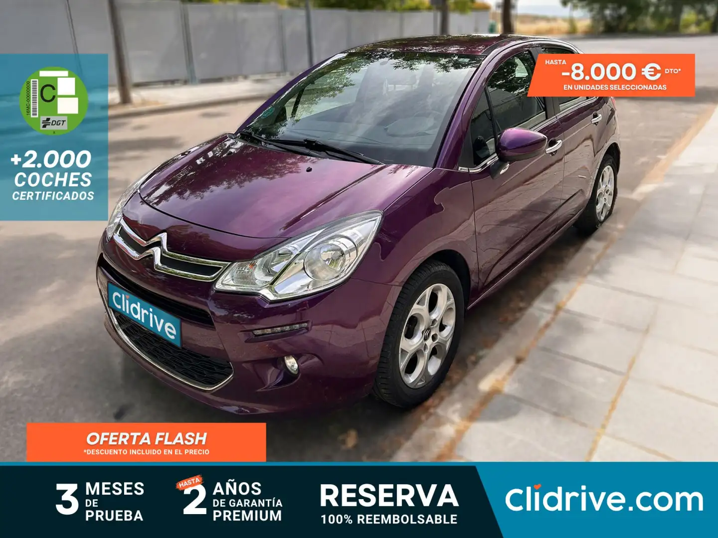 Citroen C3 1.2 PureTech Live 82 Burdeos - 1