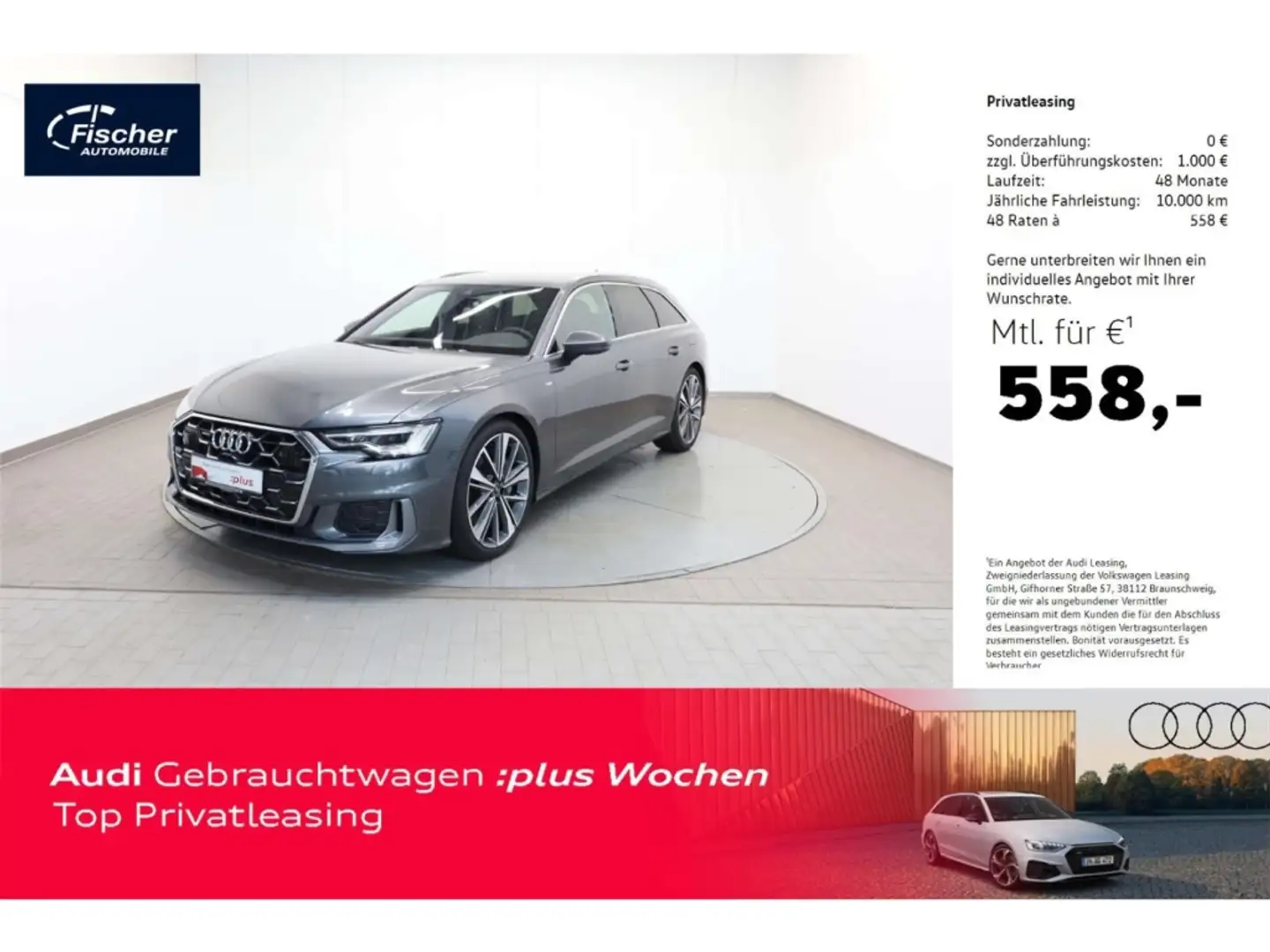 Audi A6 Avant 50 TFSI e quattro S line AHK/Matrix/21'' Grau - 1
