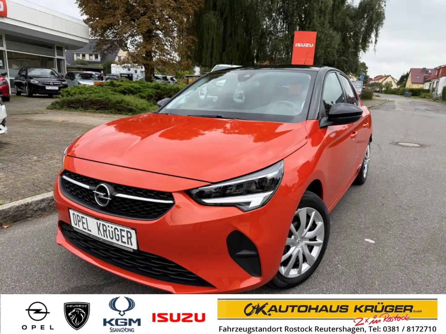 Opel Corsa-e Edition mit Sitzheizung + Rückfahrkamera Orange - 1