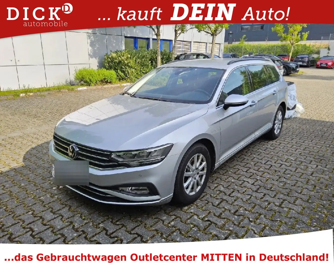 Volkswagen Passat Variant Passat V Business 2.0TDI ACC/LED/RFK/DAB/NAVI/8F Silber - 1