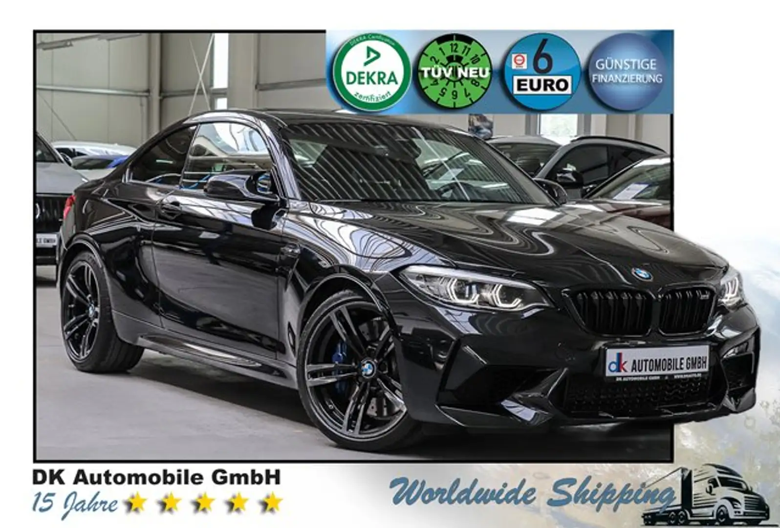 BMW M2 COMPETITION Coupe/HARMAN/KAMERA/ALARM/DAB/LED/ Schwarz - 1