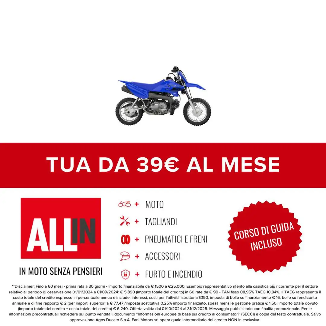 Yamaha TT R50E TTR 50 Blu/Azzurro - 2