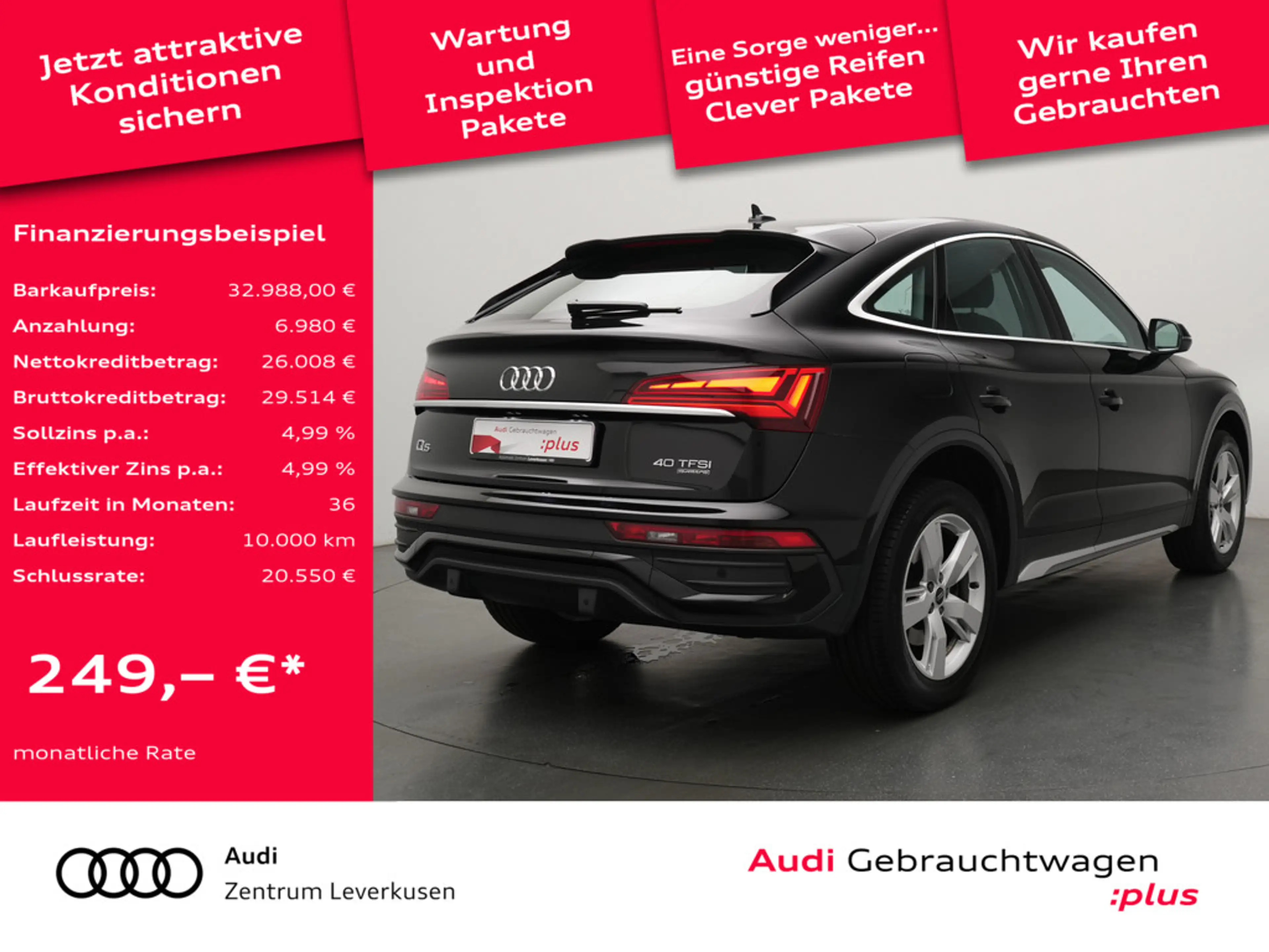 Audi Q5 Sportback 40 quattro advanced NAVI SHZ LED — photo 2