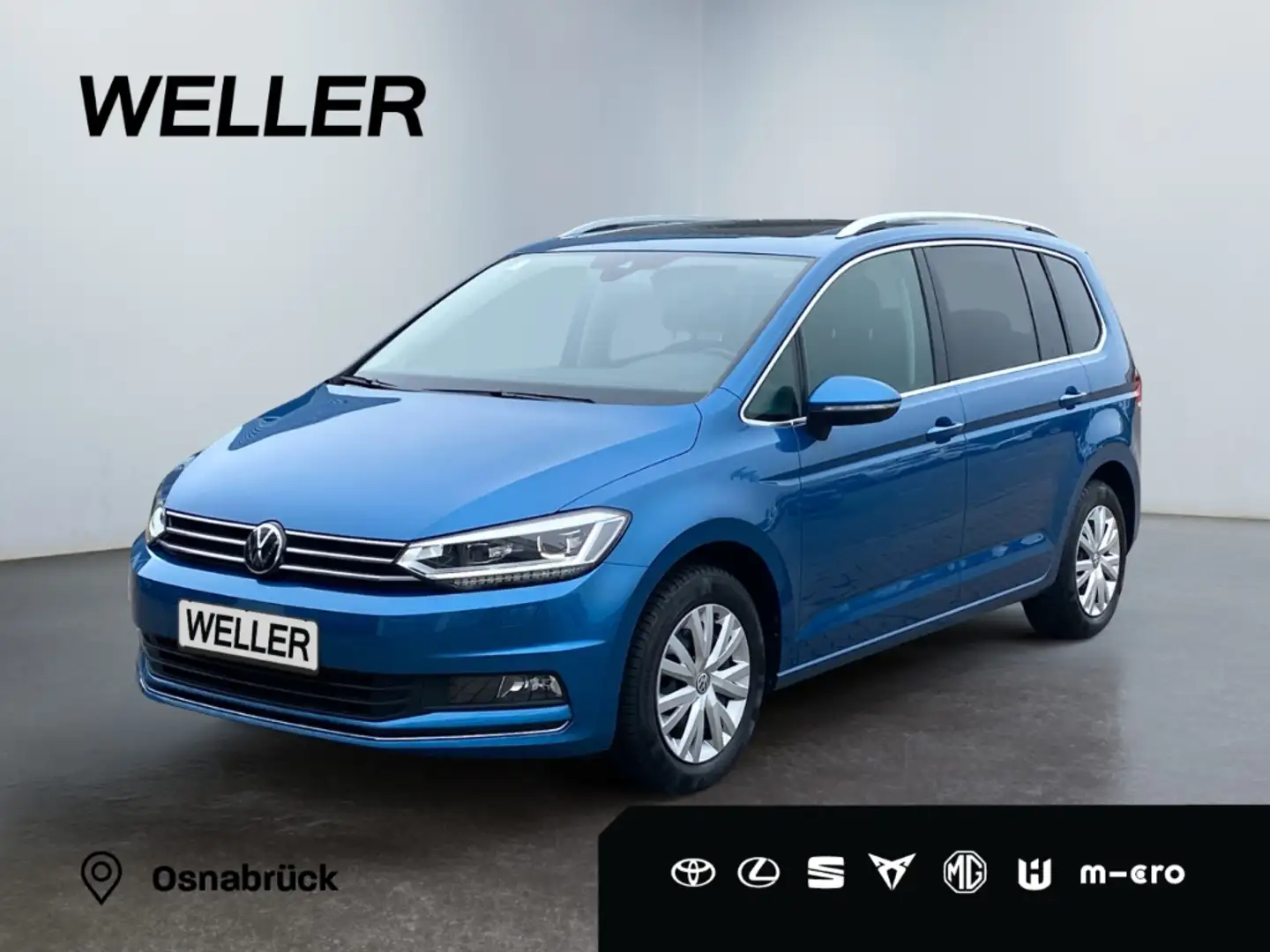 Volkswagen Touran 1.5 TSI DSG Highline *Pano*AHK*Standhz*CAM* Blau - 1