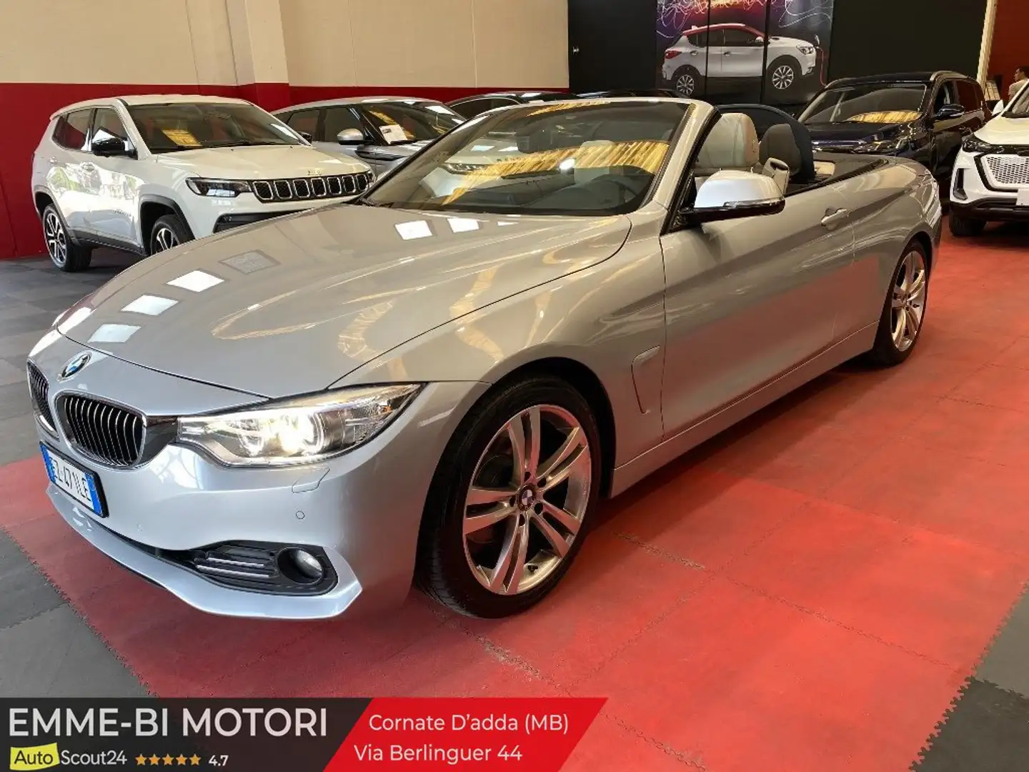 BMW 420 420 d Cabrio Sport Argento - 2