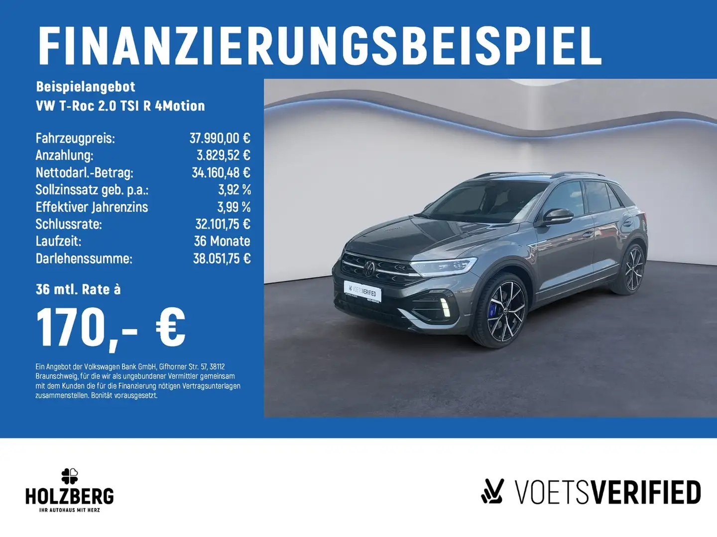Volkswagen T-Roc 2.0 TSI R 4Motion BEATS+AKRAPOVIC+NAVI Gris - 2