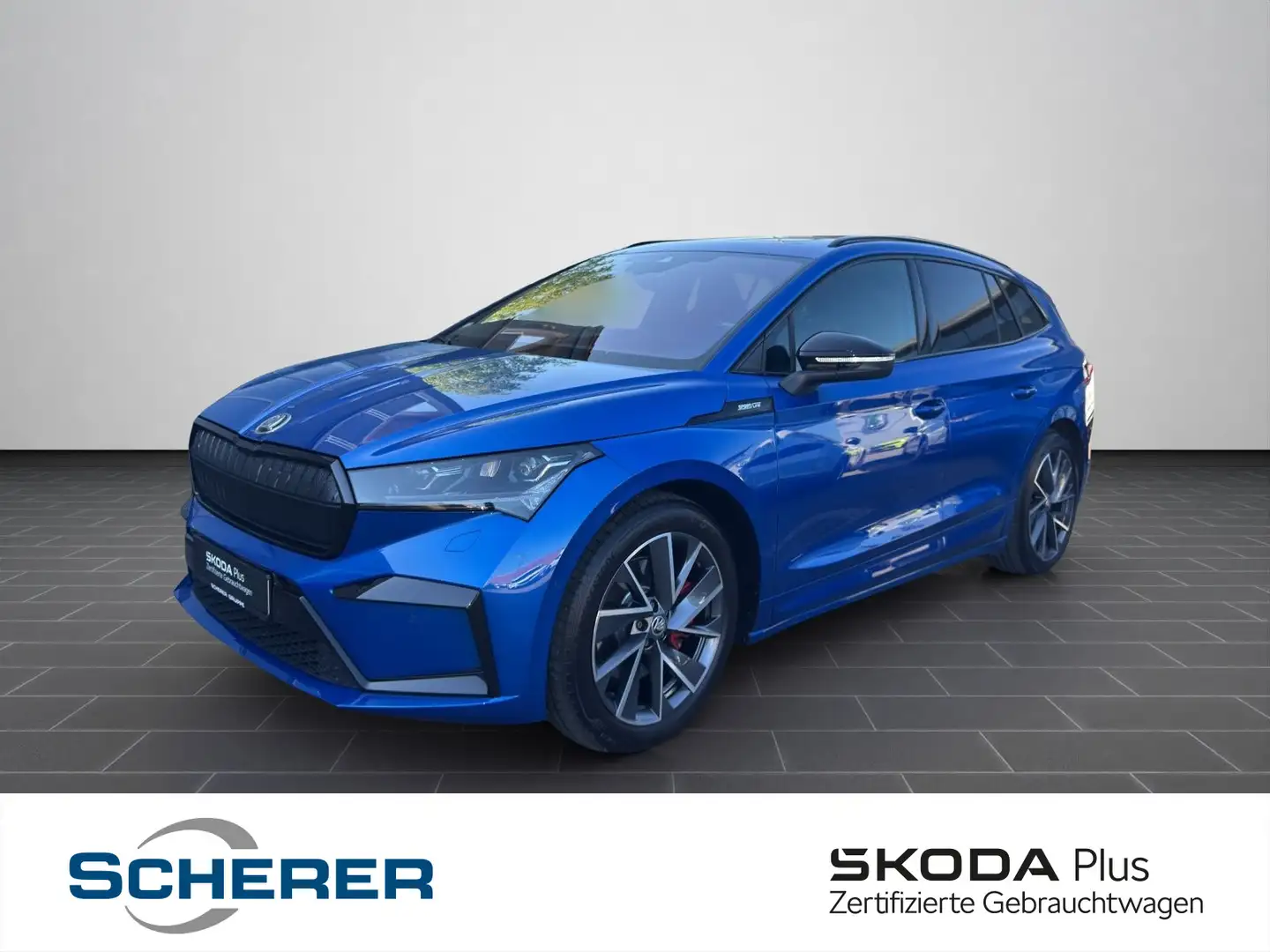 Skoda Enyaq iV 80 Sportline Navi Pano AHK Parken Plus Blau - 1