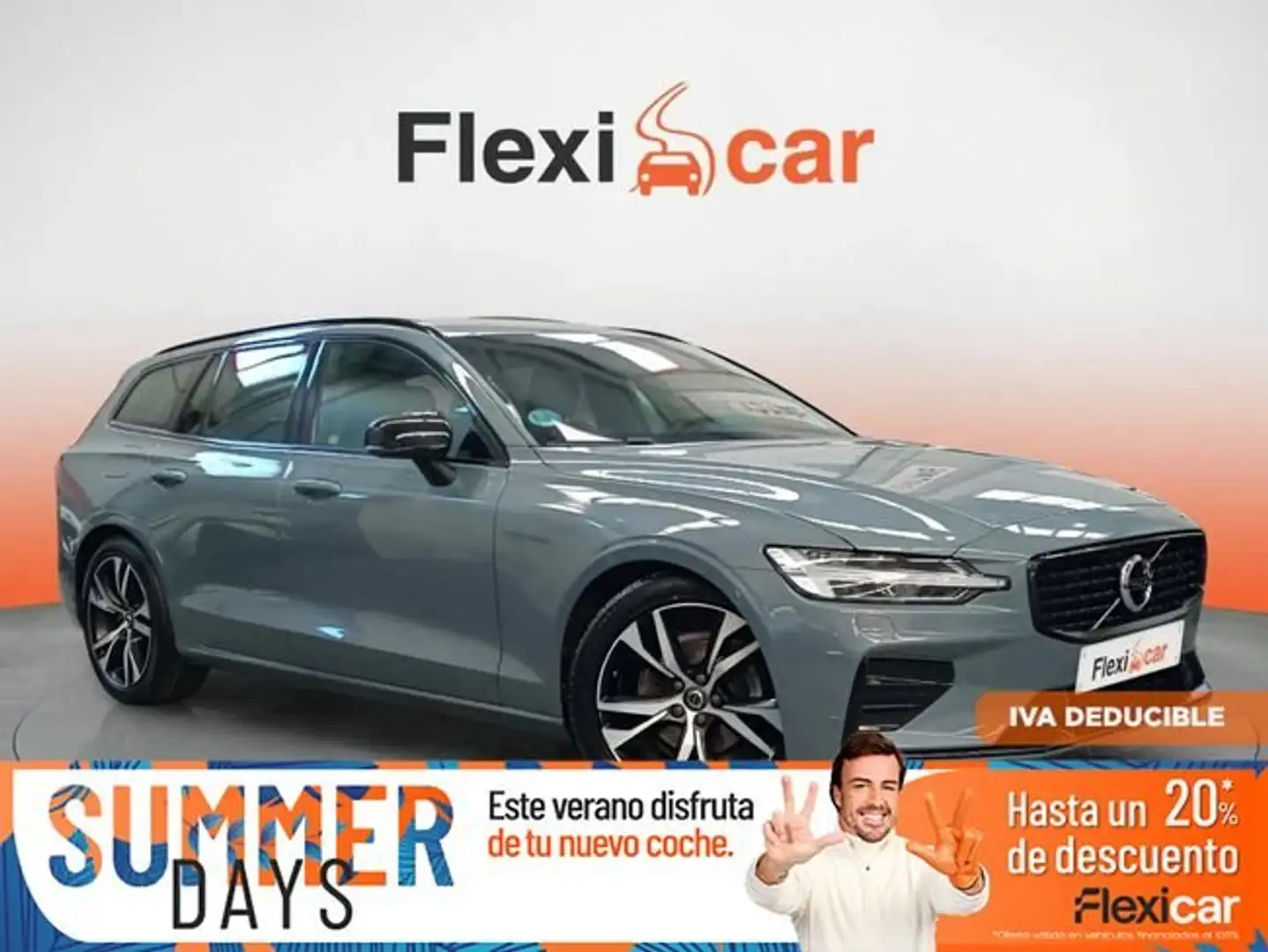 Volvo V60 2.0+B4+%28G%29+R-Design+Auto Gris - 1