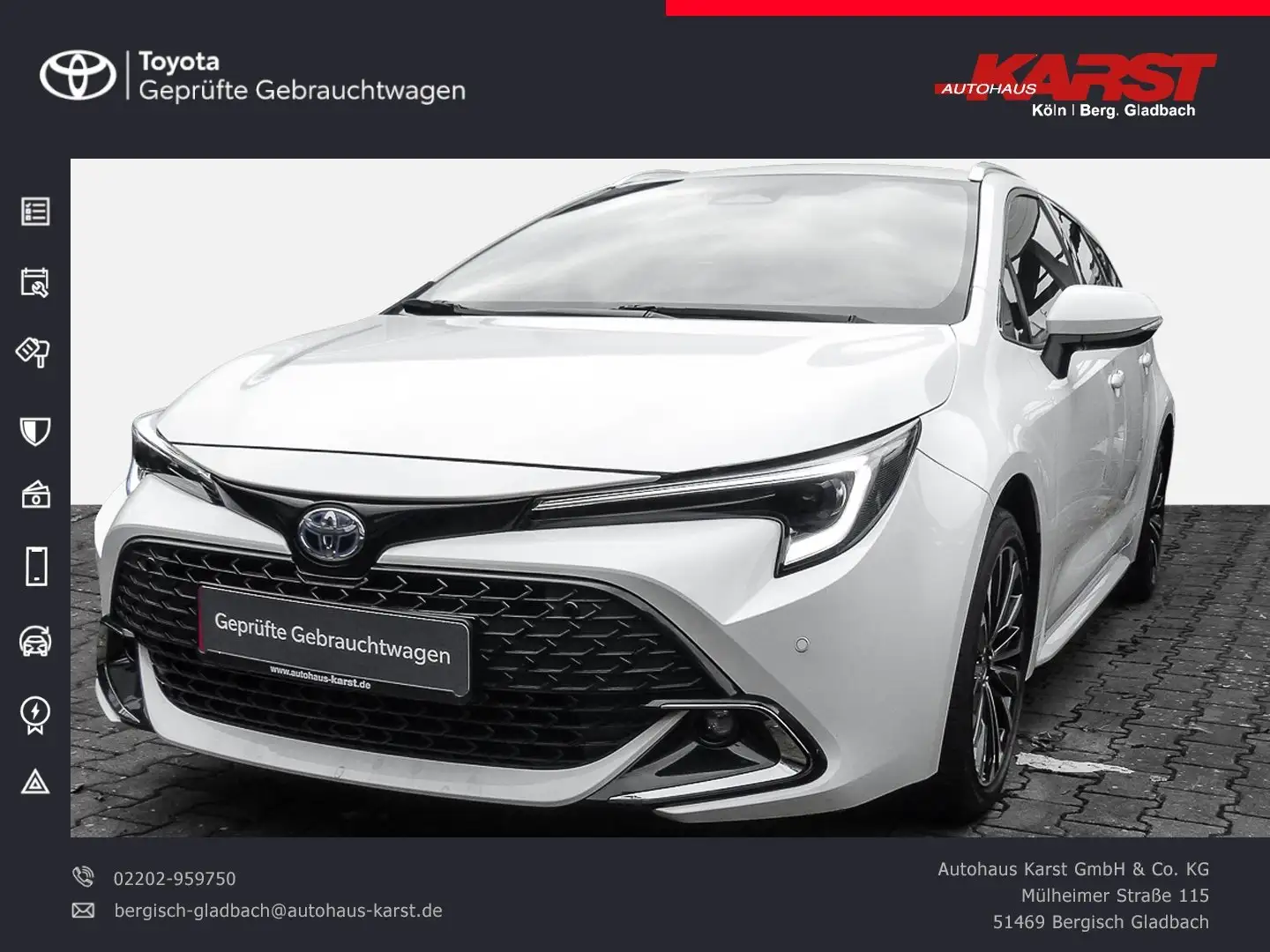 Toyota Corolla 2.0-l-Hybrid Touring Sports PDC Kamera Blanc - 1