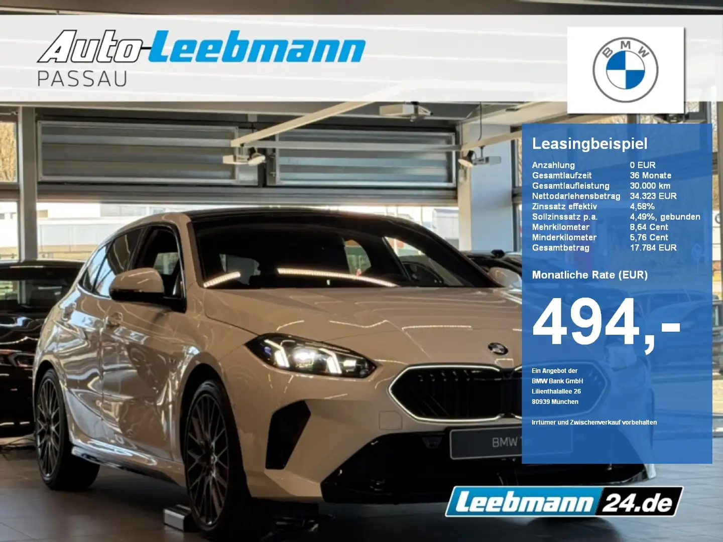 BMW 120 d M-Sportpaket-Pro 19-Zoll/AHK/DA-PROF/HK/360 Blanc - 1