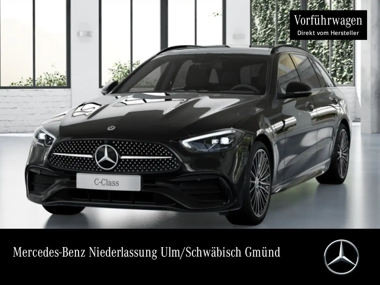 Mercedes-Benz C 180 T AMG+NIGHT+PANO+360+AHK+LED+TOTW+KEYLESS+9G Zwart - 1