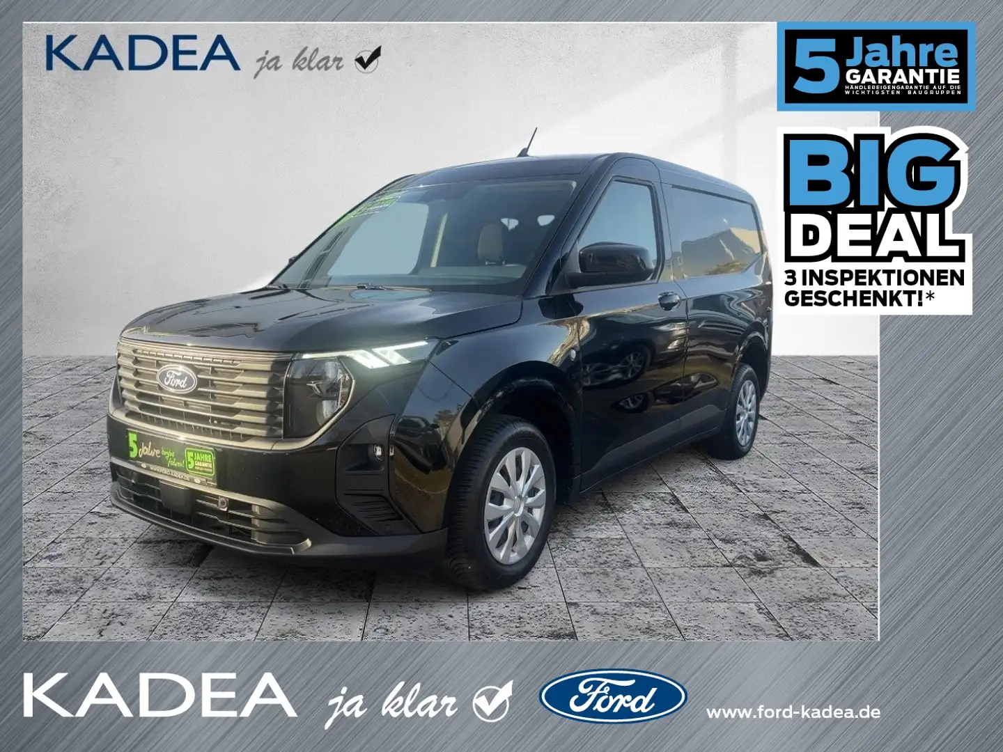 Ford Transit Courier 1.0 Trend SHZ+KAM+ACC+AHK+NAVI Schwarz - 1