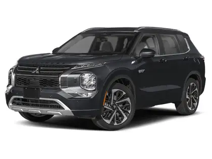 Black 2026 Mitsubishi Outlander Hybrid Plug-in All-Wheel Drive Automatic