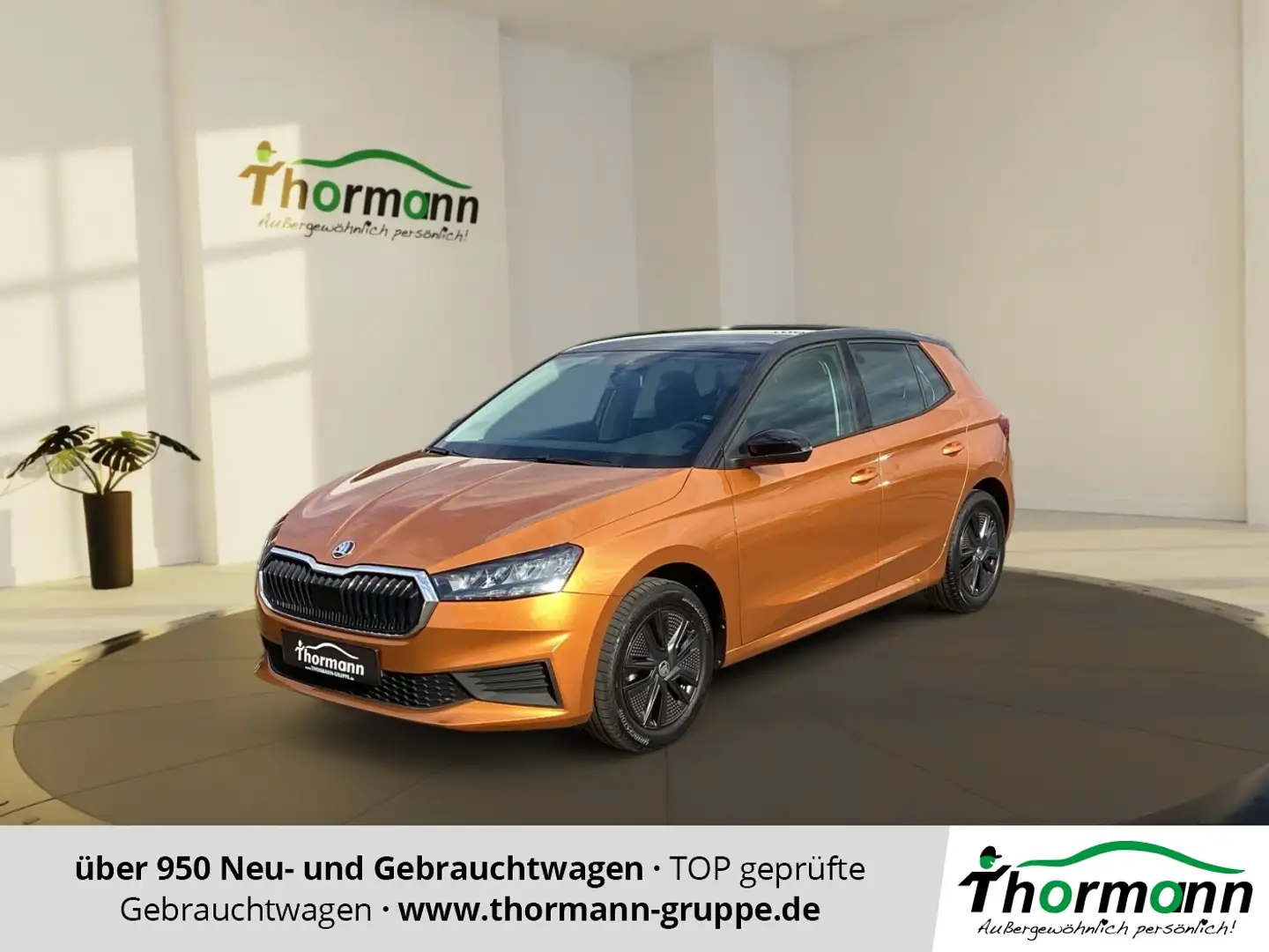 Skoda Fabia Ambition 1.0 MPI Einparkhilfe, Tempomat Orange - 1