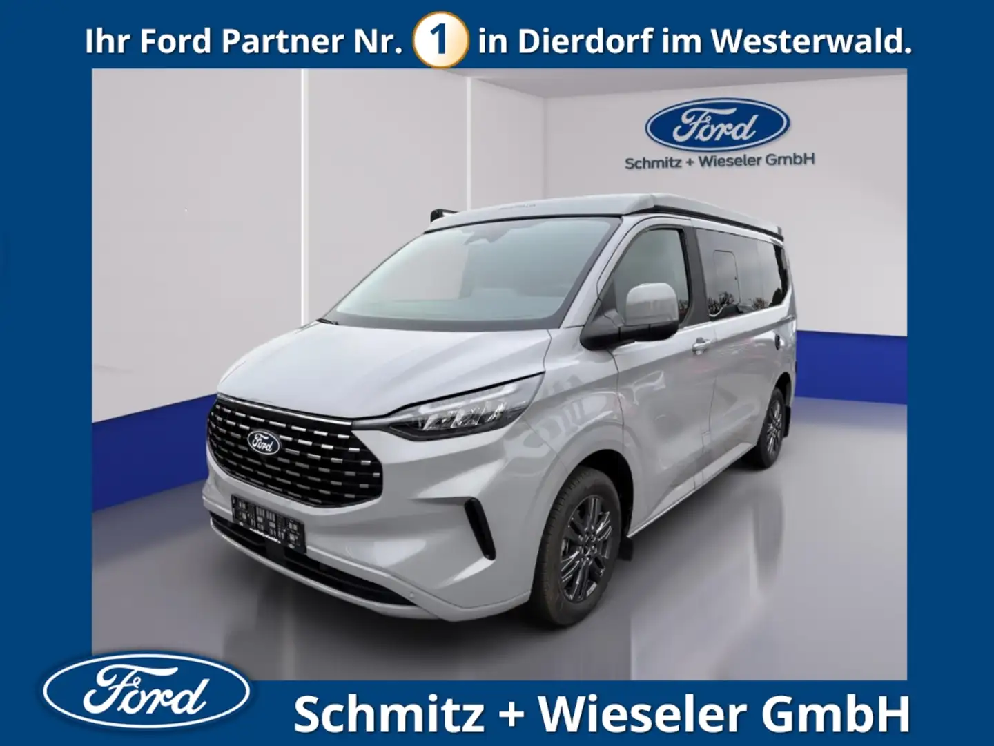 Ford Nugget Aufstelldach 170PS Markise Kamera Navigatio Grau - 1