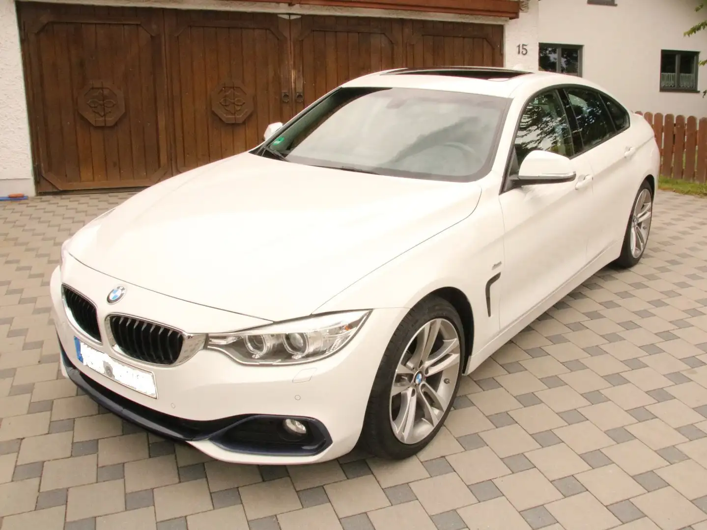 BMW 420 420d Gran Coupe Sport Line Weiß - 2