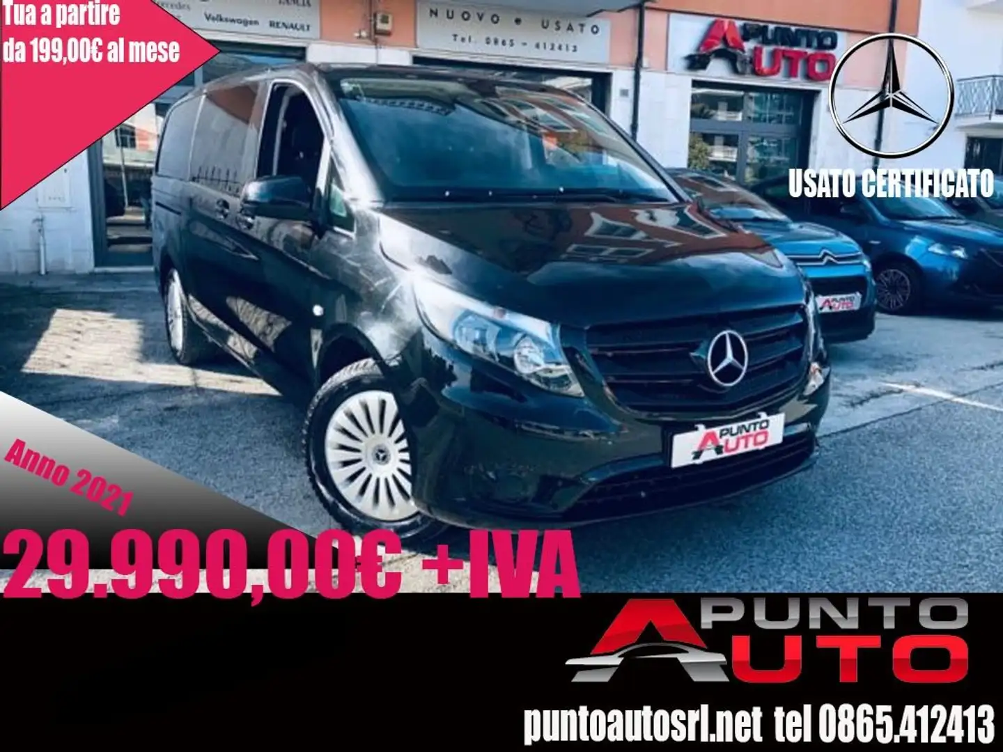 Mercedes-Benz Vito 2.0 114 CDI -SL  Long 9 POSTI Noir - 1