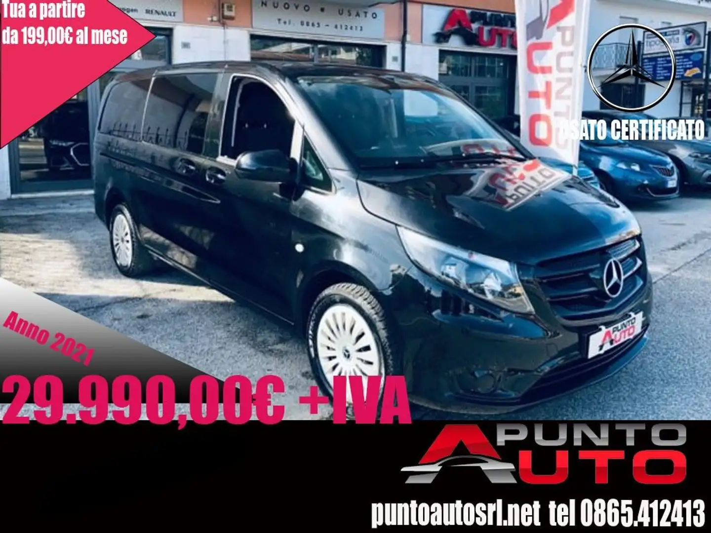 Mercedes-Benz Vito 2.0 114 CDI -SL  Long 9 POSTI Noir - 2
