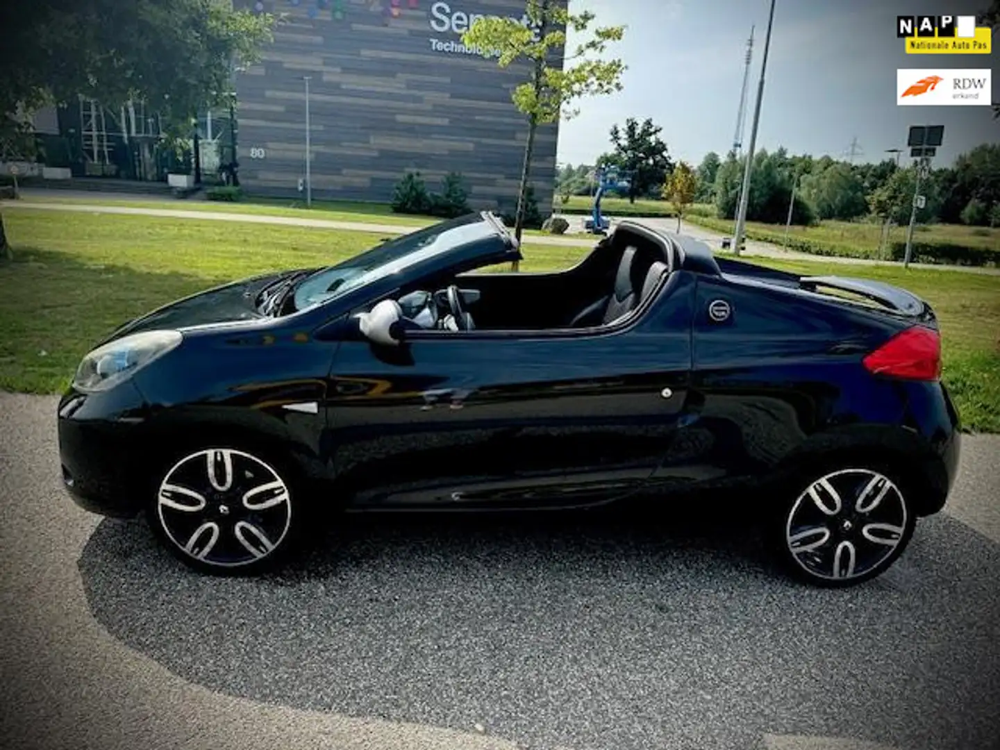Renault Wind 1.2 TCE Dynamique, airco, lage km, cabrio, boekjes Noir - 1