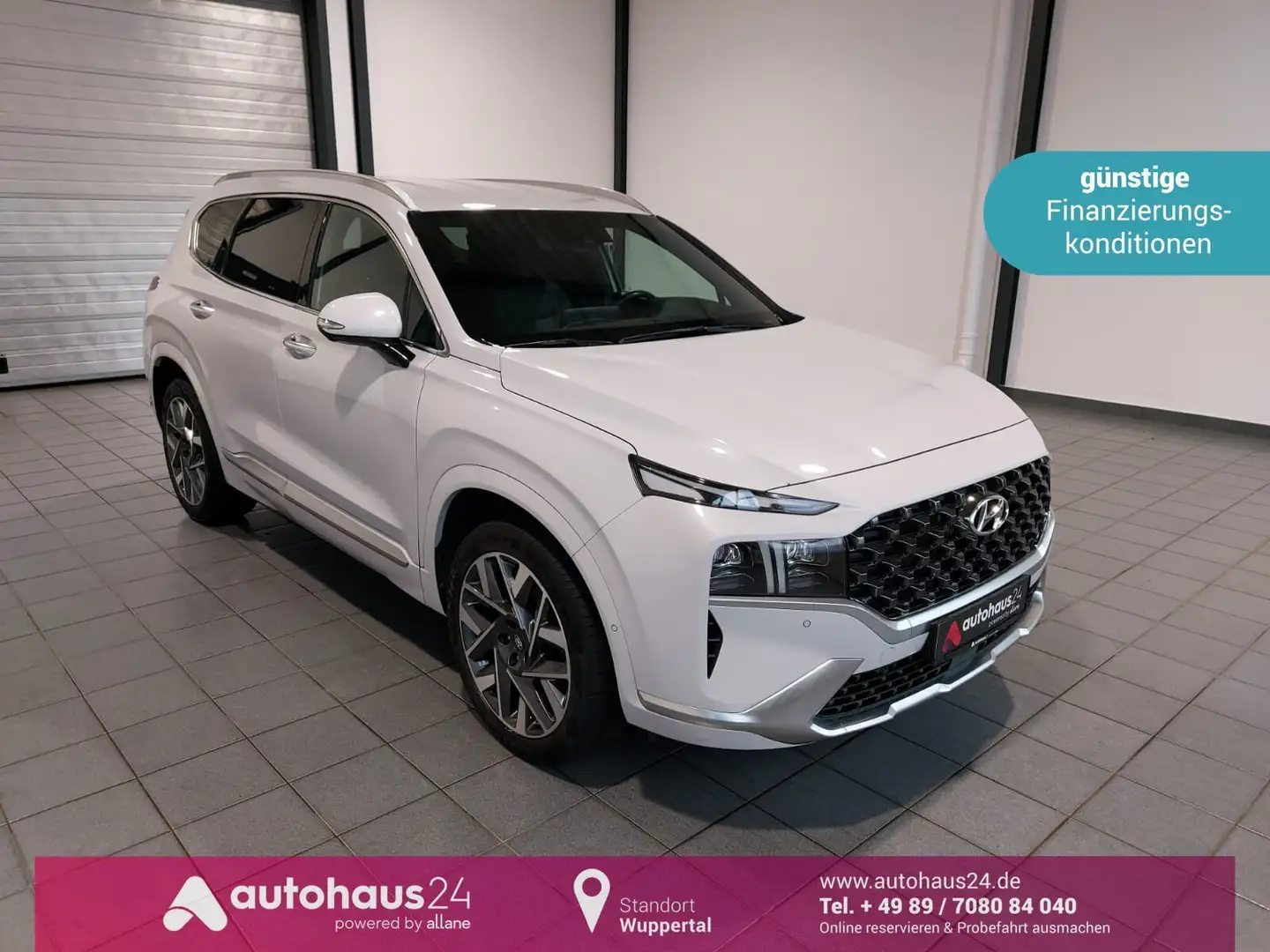 Hyundai SANTA FE 2.2 CRDi  Signature 4WD|LED|Leder Weiß - 1
