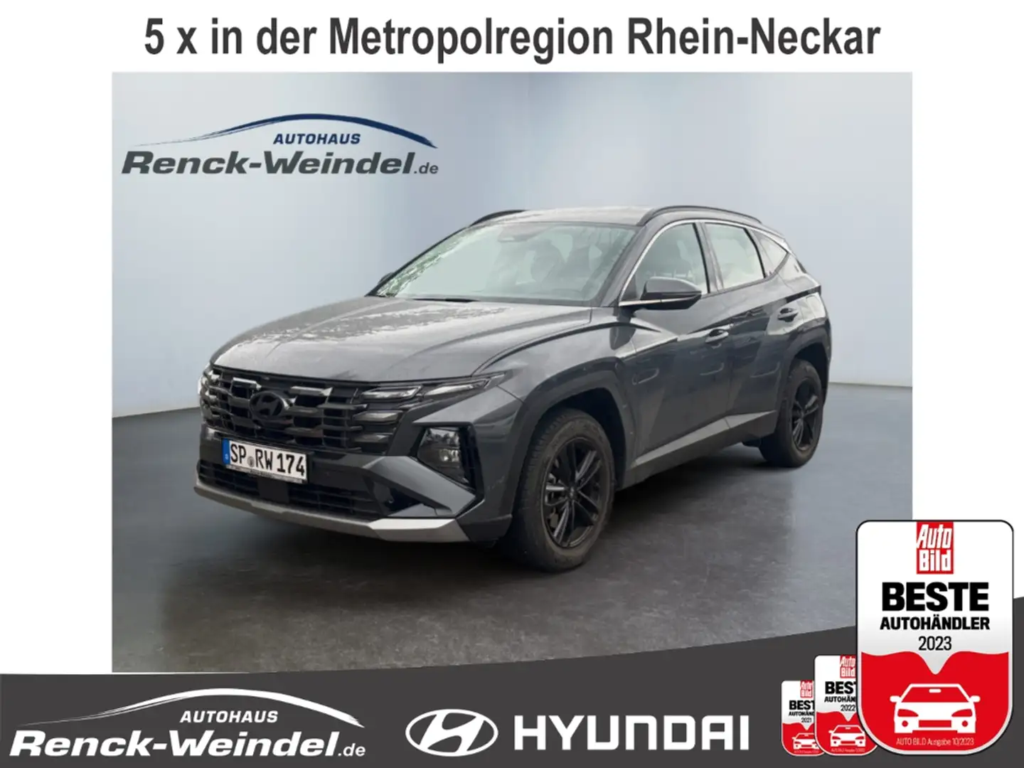 Hyundai TUCSON Select 1.6 T-GDi Navi Digitales Cockpit LED ACC Ap Grau - 1