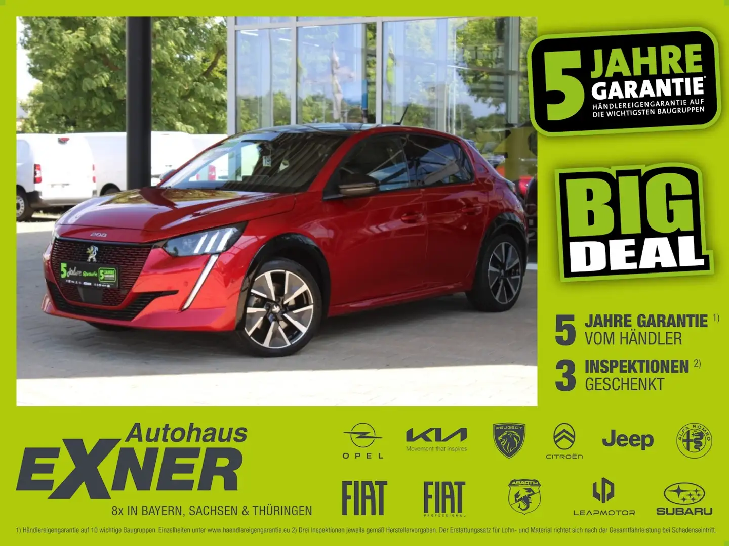 Peugeot e-208 208-e GT inkl. Batteriezertifikat, Navi Rojo - 1