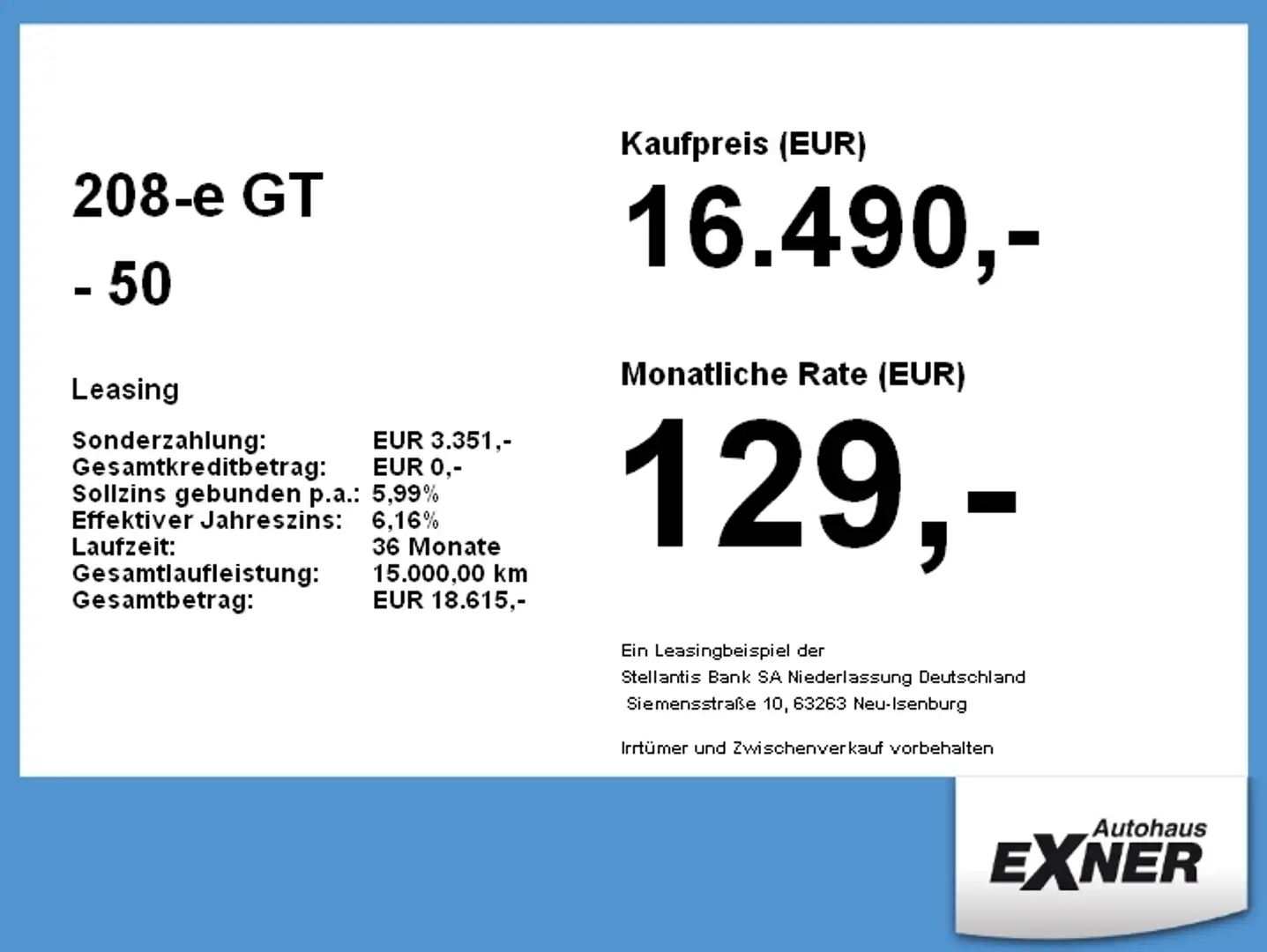Peugeot e-208 208-e GT - 50 kWh inkl. Batteriezertifikat, Navi Roşu - 2