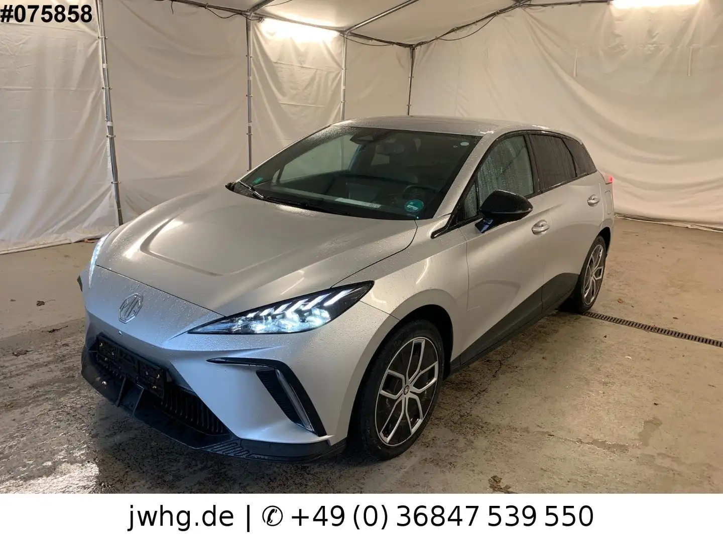 MG MG4 Luxury Leder Navi 360°Kam ACC Wärmep Silber - 1