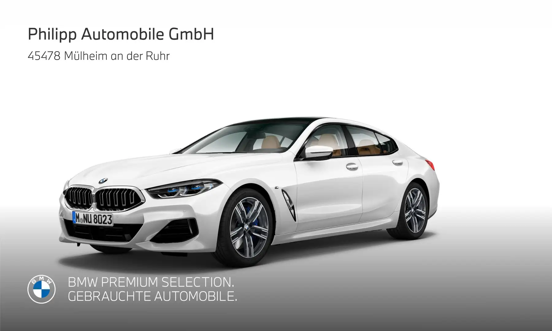 BMW 840 i xDrive M Sport PANO h&k LASER DA-Pro 360° Weiß - 1