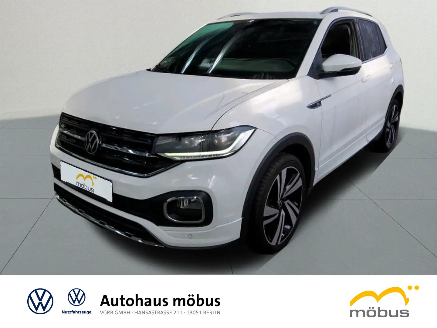 Volkswagen T-Cross 1.0 TSI R-LINE*DSG*ACC*RFK*LANE*NAV*SIDE Weiß - 2