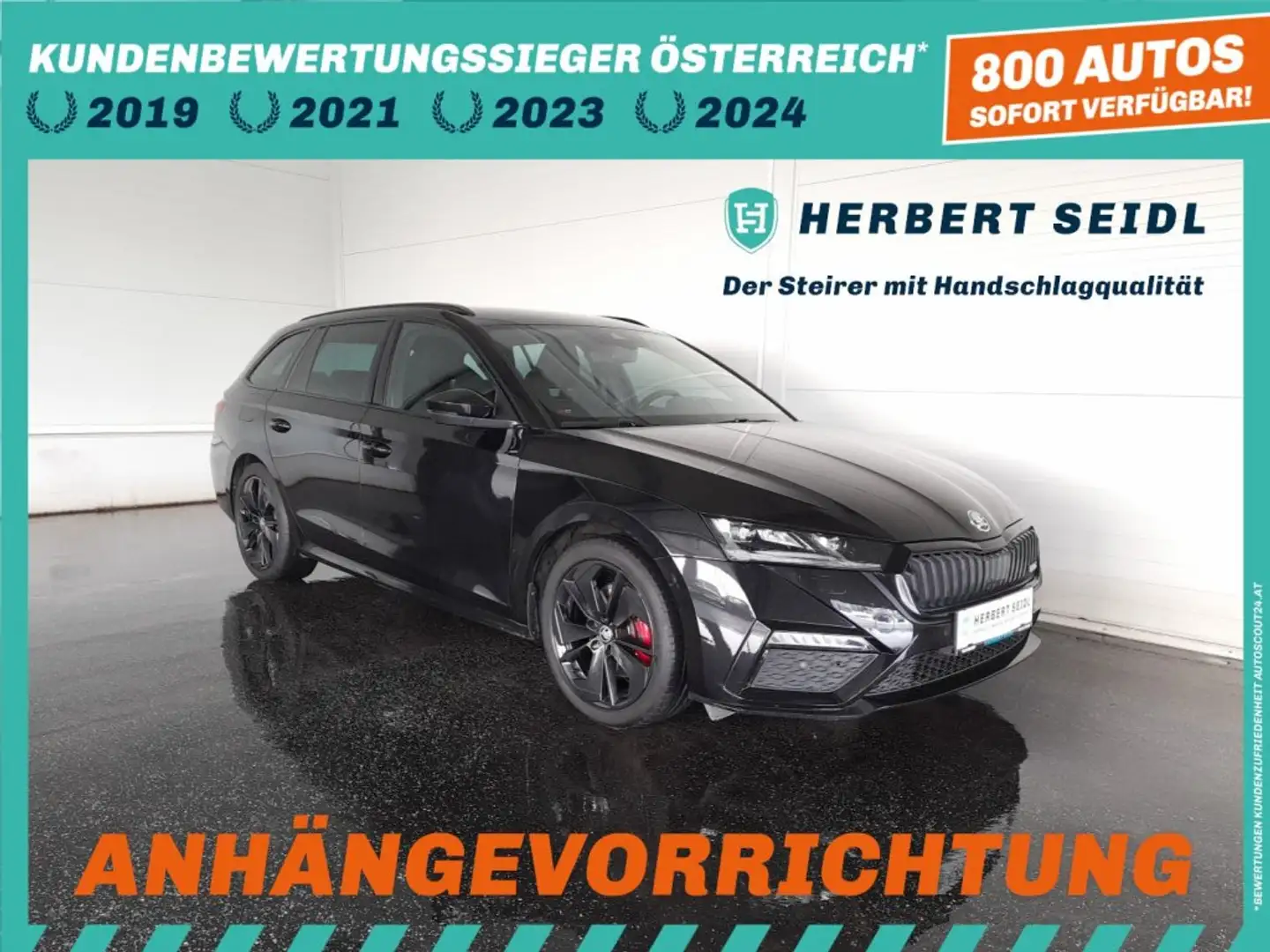 Skoda Octavia Combi RS 2,0 TDI DSG *MATRIX-LED / HEAD-UP / 18 ZOLL / VIRTUELL / NAVI / AHV / KEYLESS* Schwarz - 1